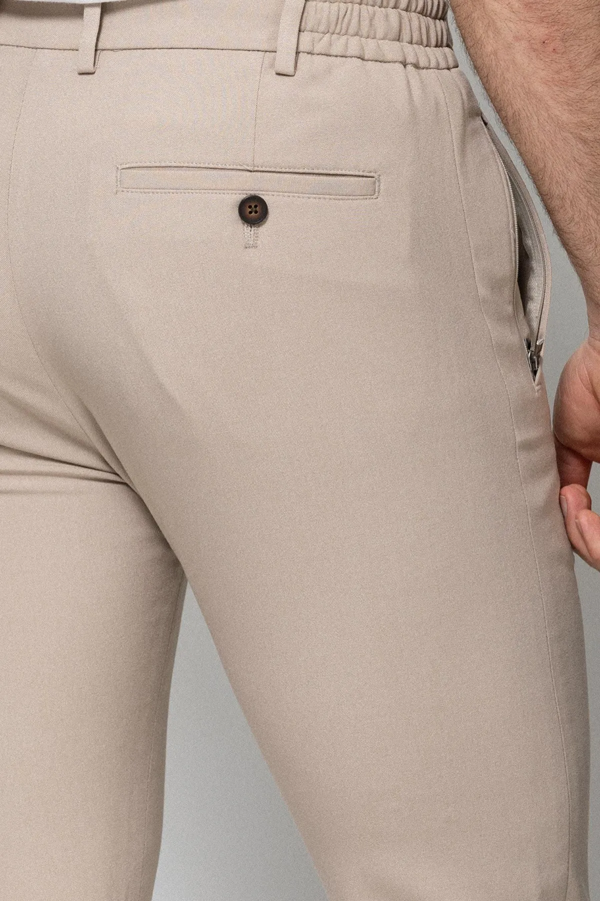 38054 Pants: Beige