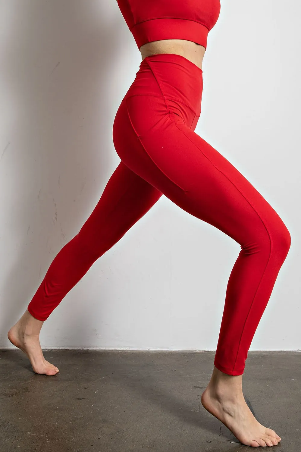 'All You've Got' Leggings - Red