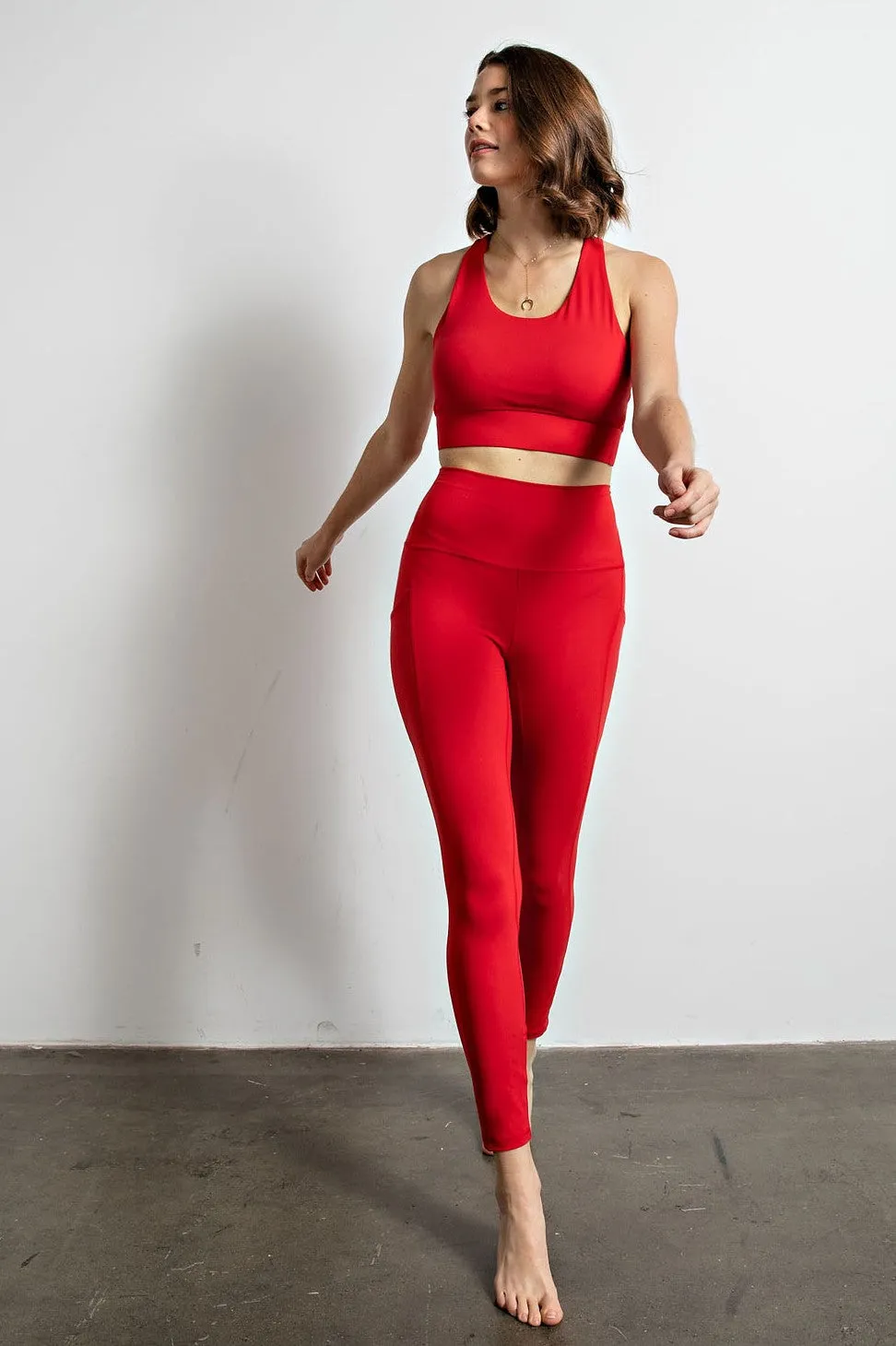 'All You've Got' Leggings - Red