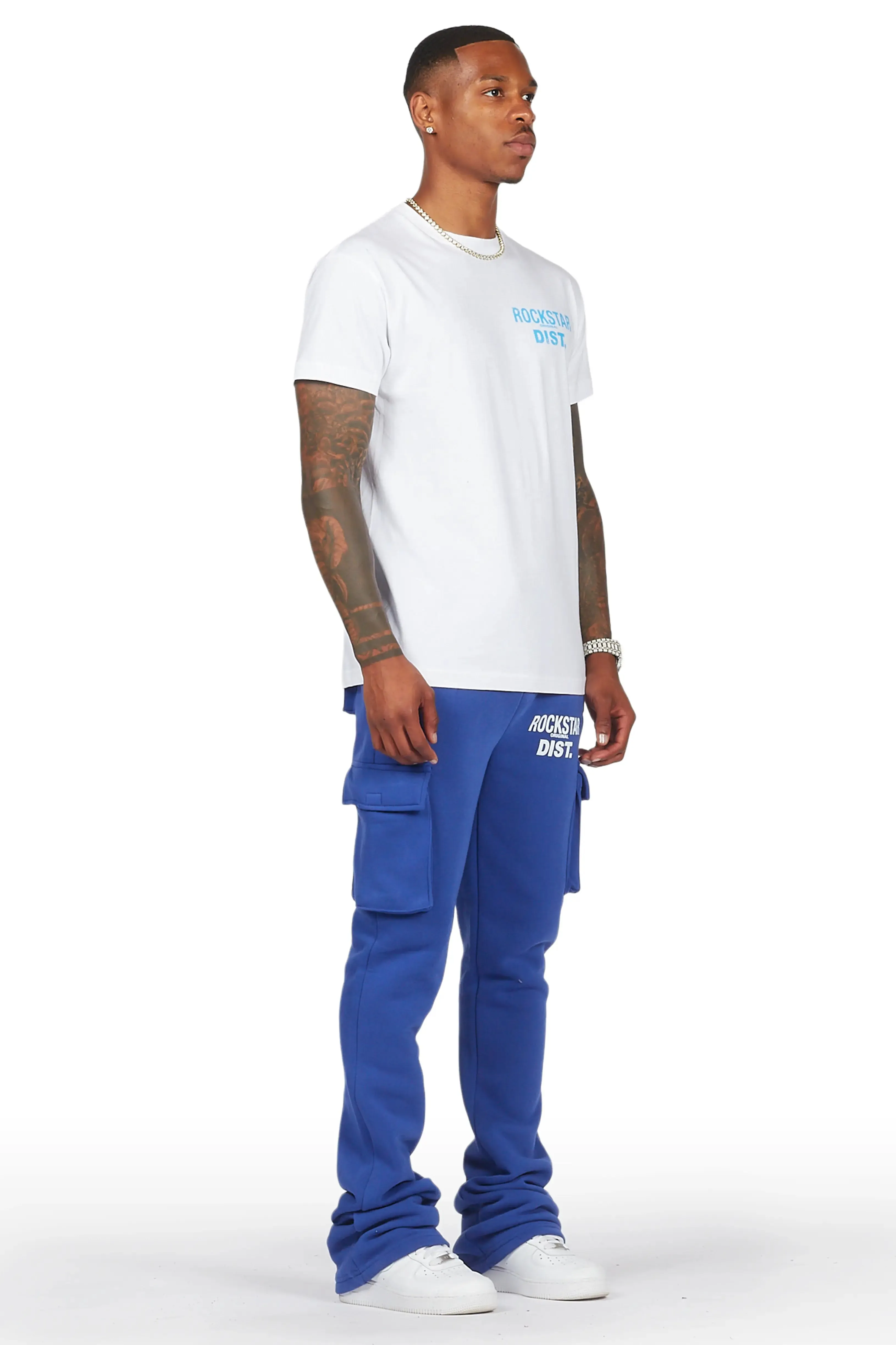 Alpine Royal Stacked Flare Cargo Pant