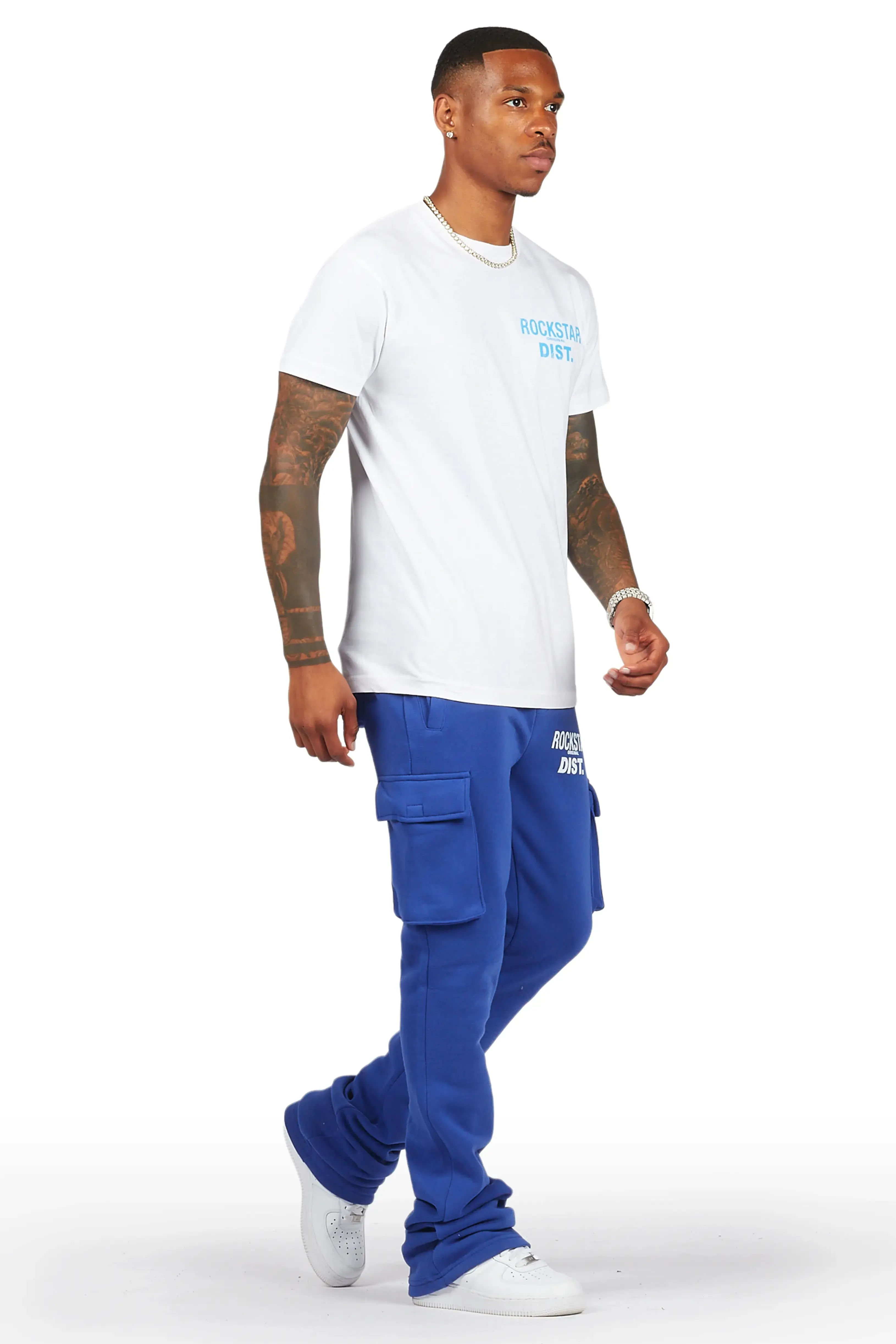 Alpine Royal Stacked Flare Cargo Pant