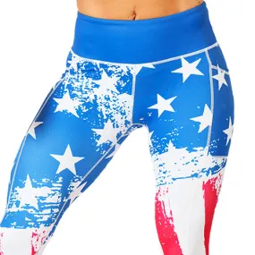 American Flag Leggings