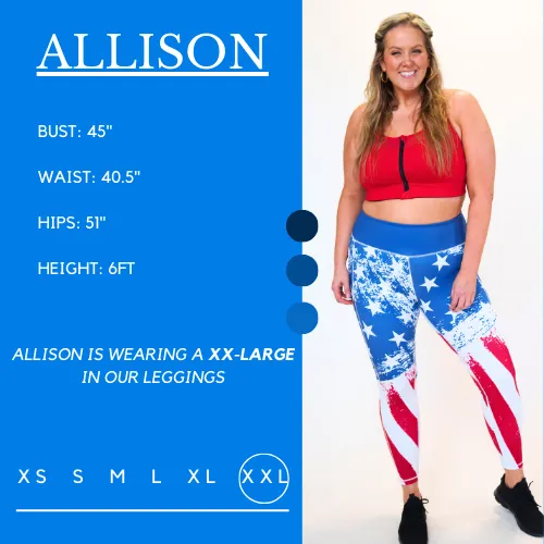 American Flag Leggings