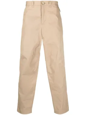 Ankle-Zip Straight-Leg Trousers