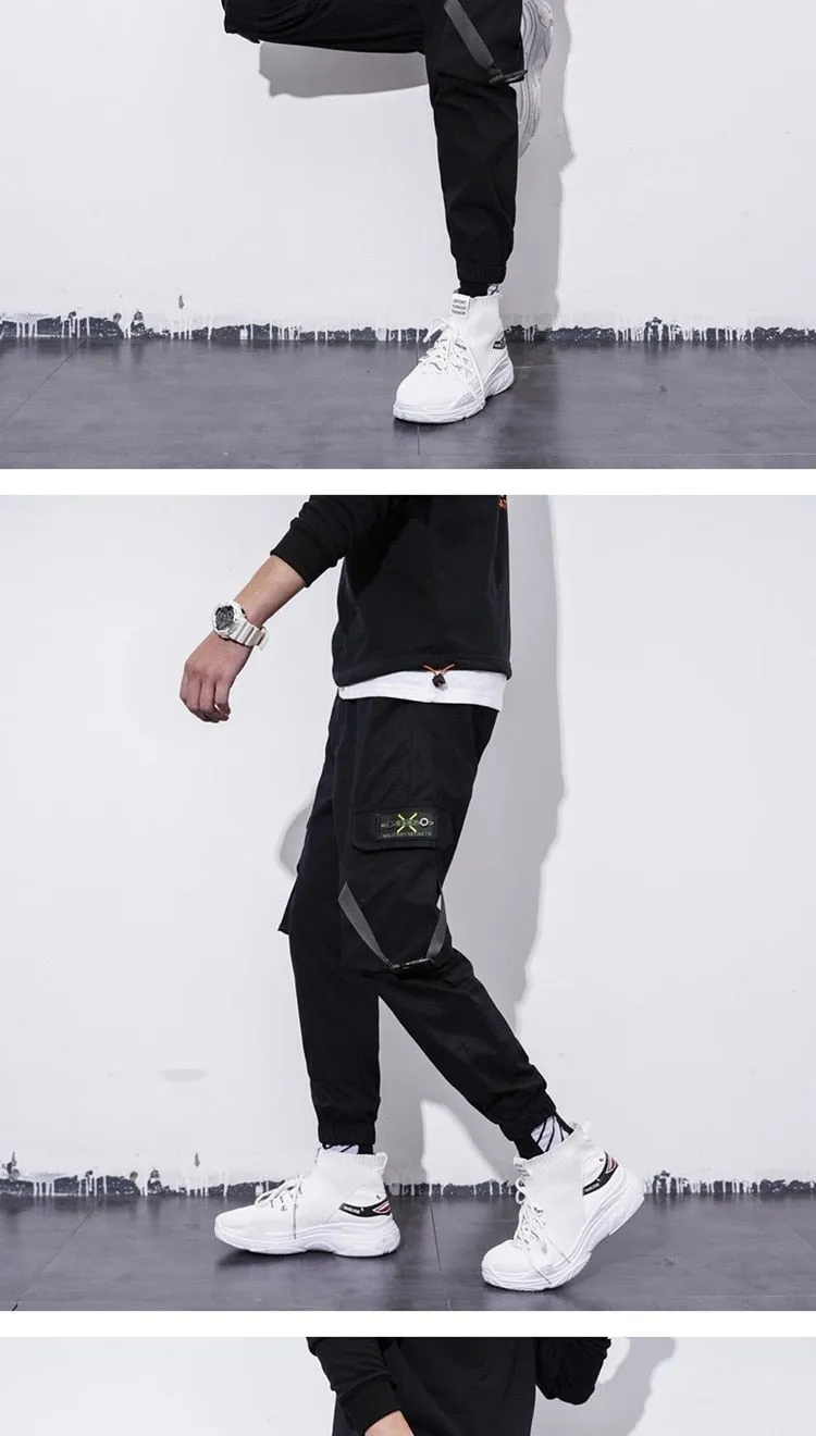 Autumn Casual Polyester Regular Fit Mid-Waist Military Cargo Pants for Men