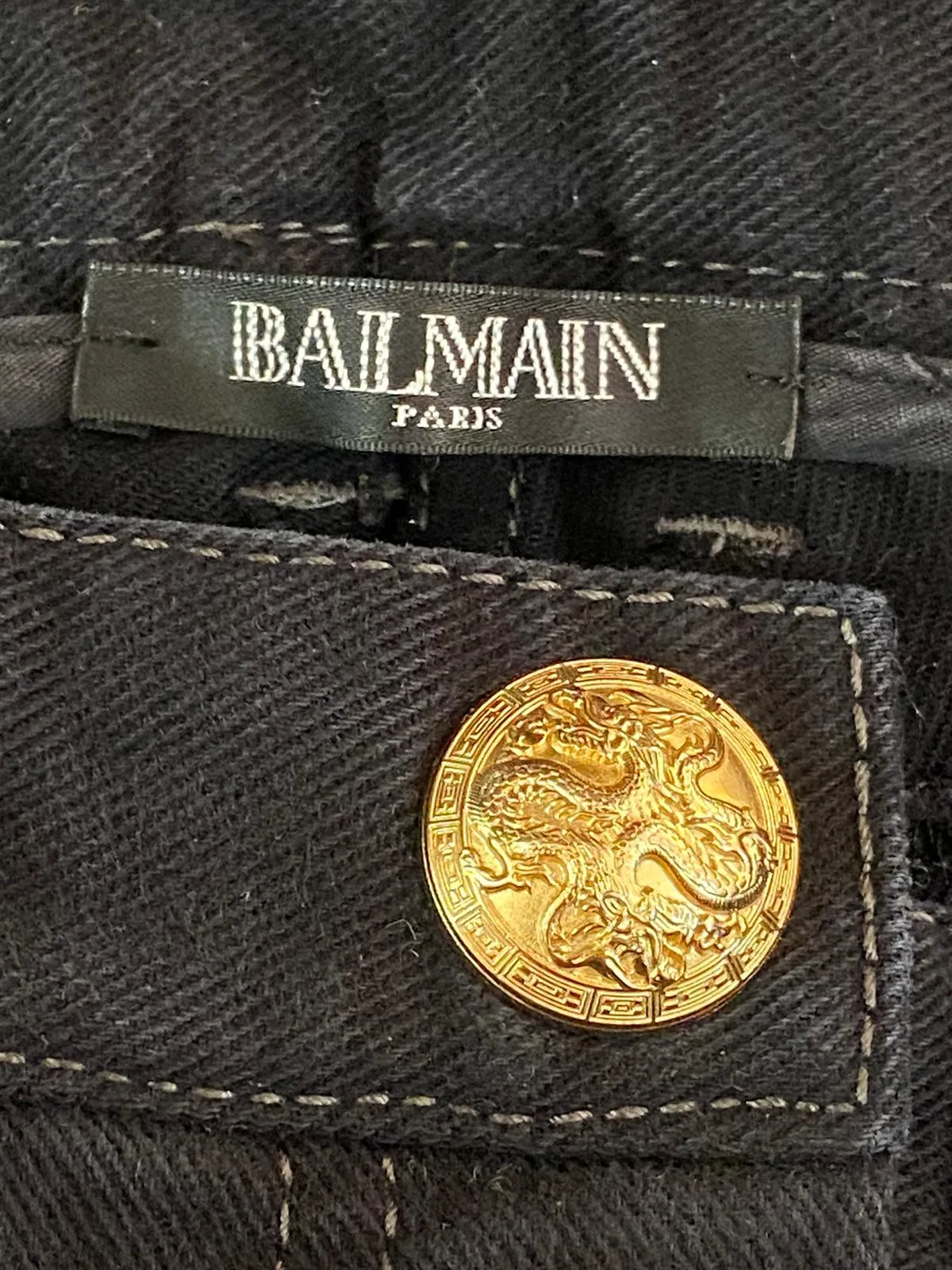 Balmain Biker Jeans. Size 36FR