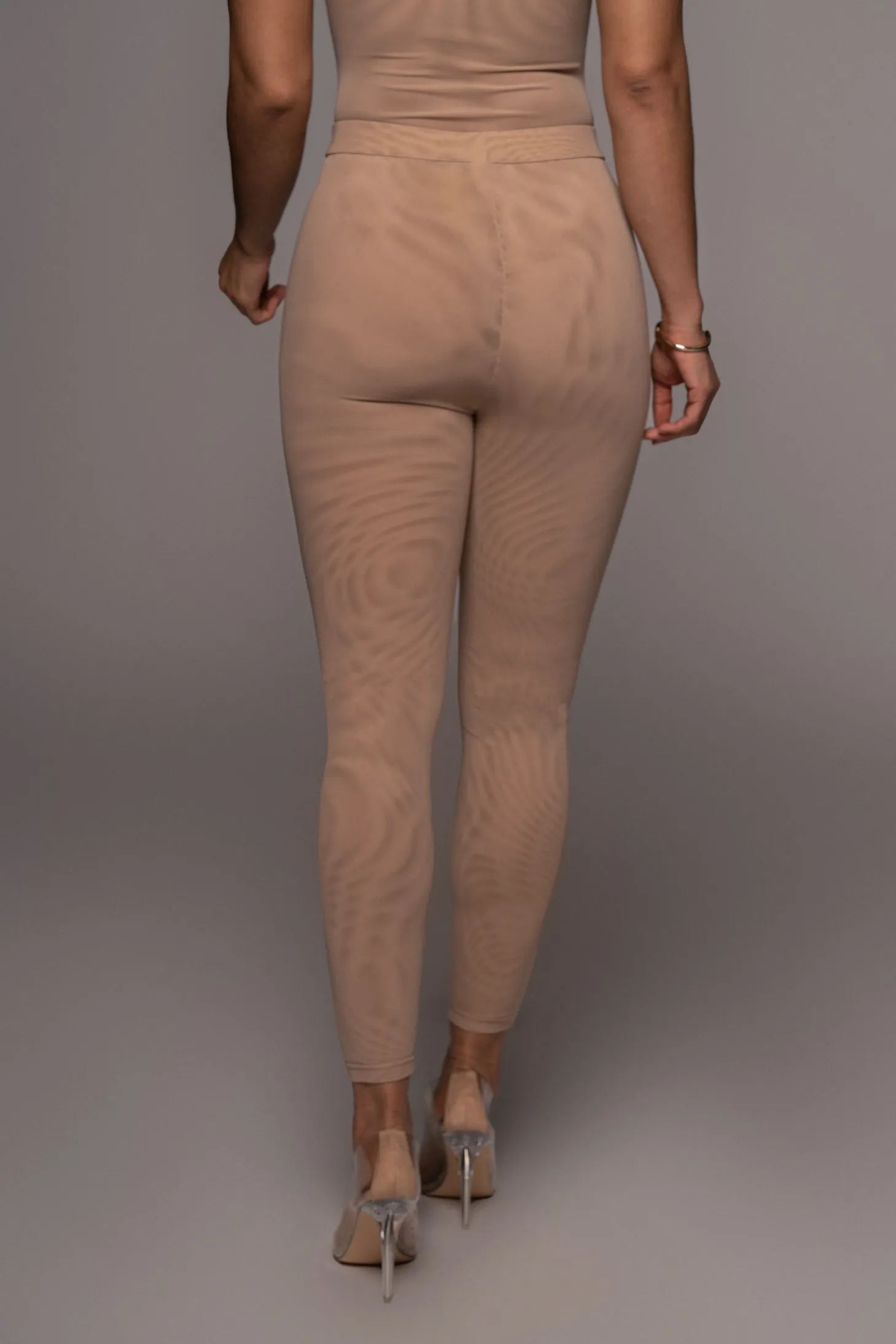 Beige Nina Mesh Pants