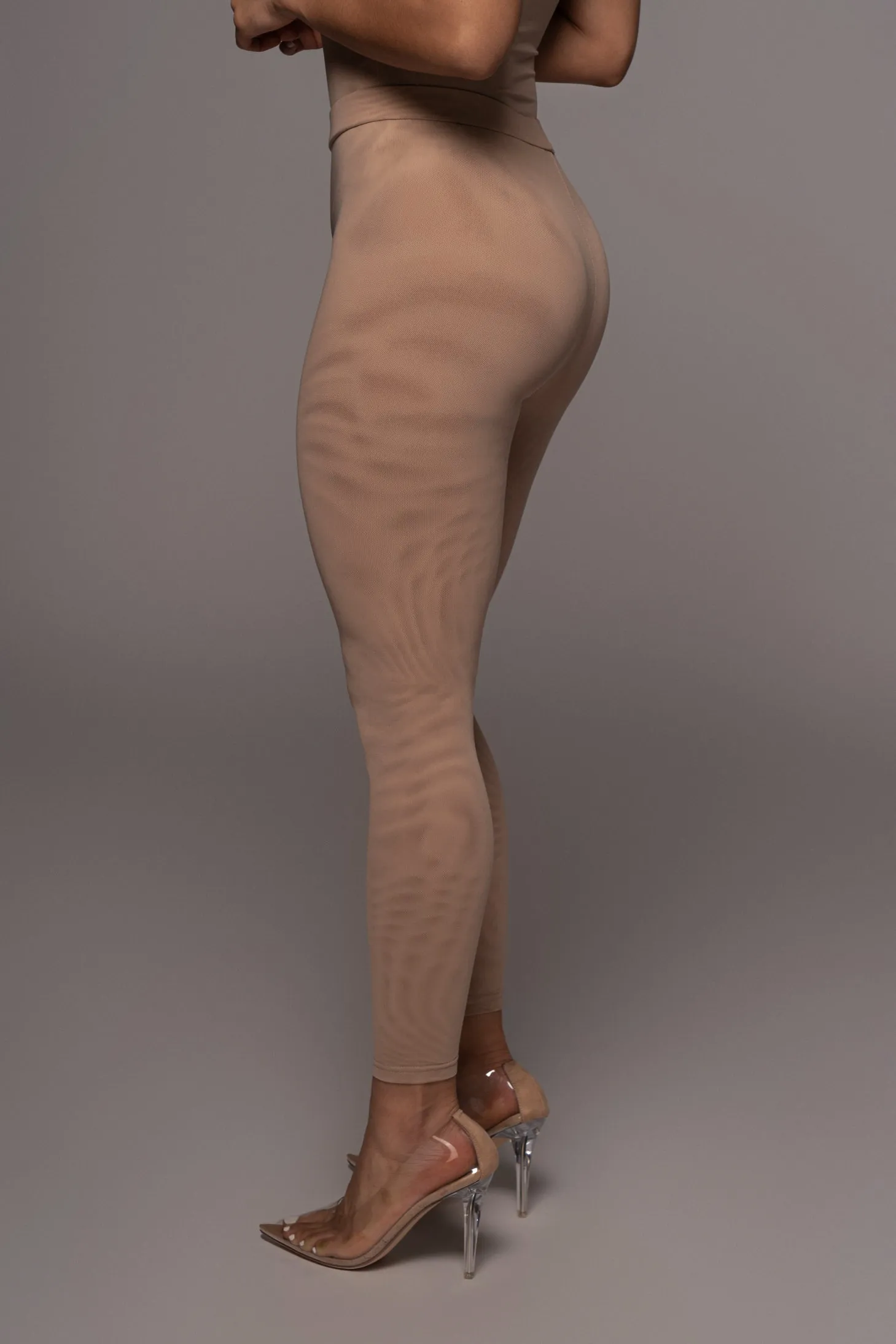 Beige Nina Mesh Pants