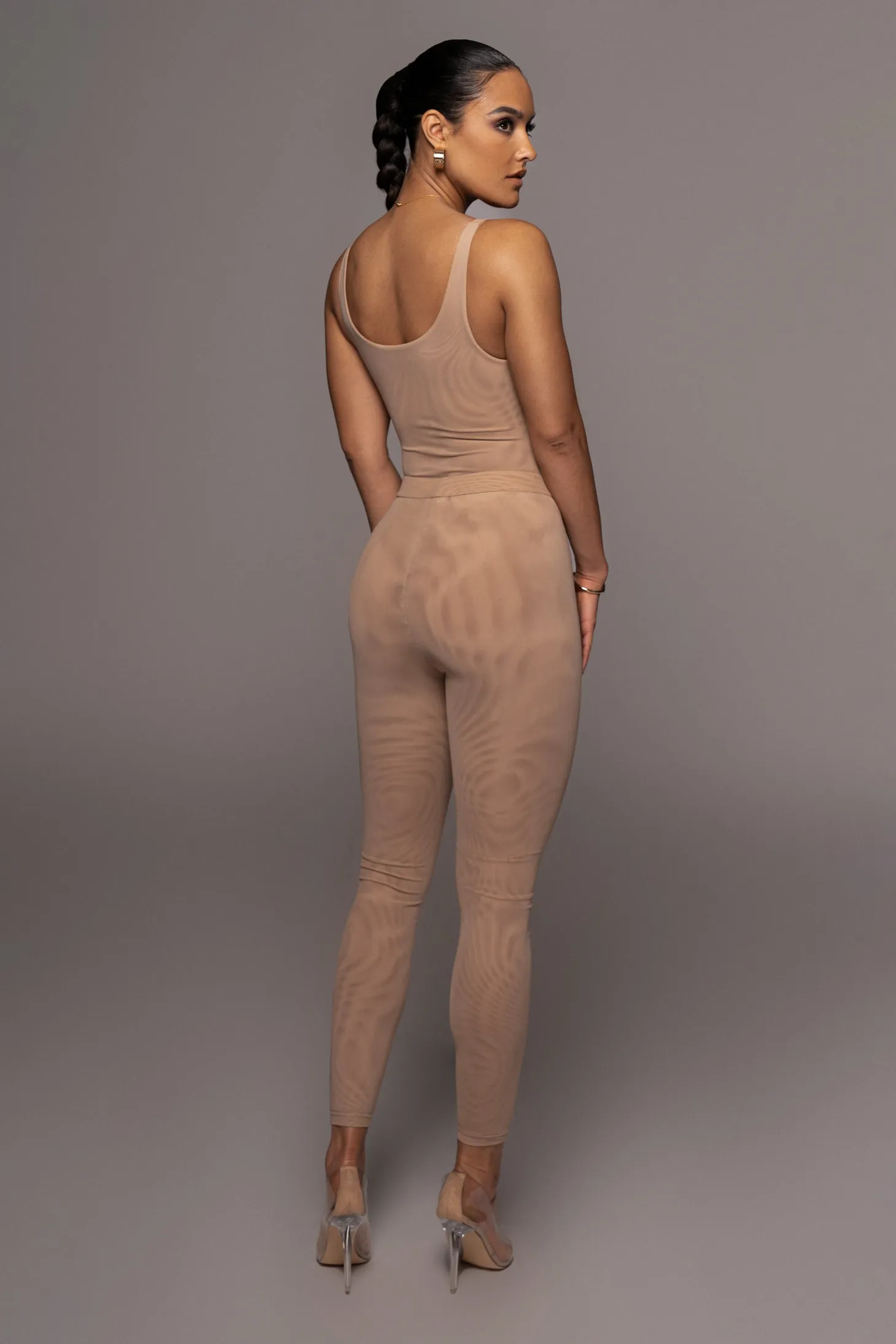 Beige Nina Mesh Pants