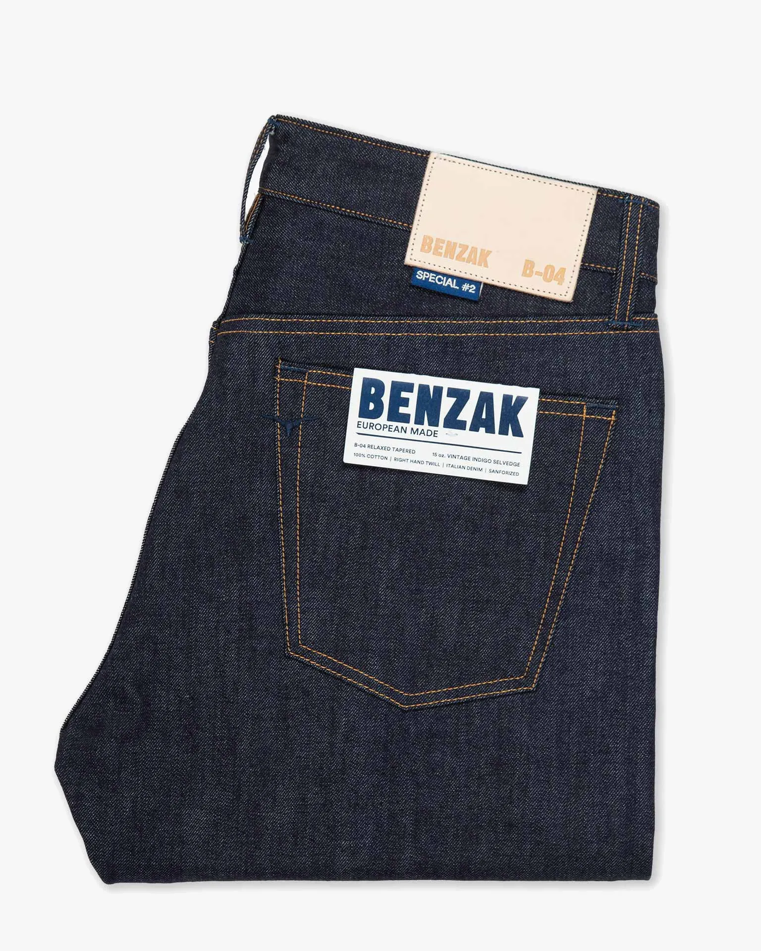 Benzak Denim Developers B-04 Relaxed Tapered Mens Jeans - Special #2 15oz Vintage Indigo Selvedge