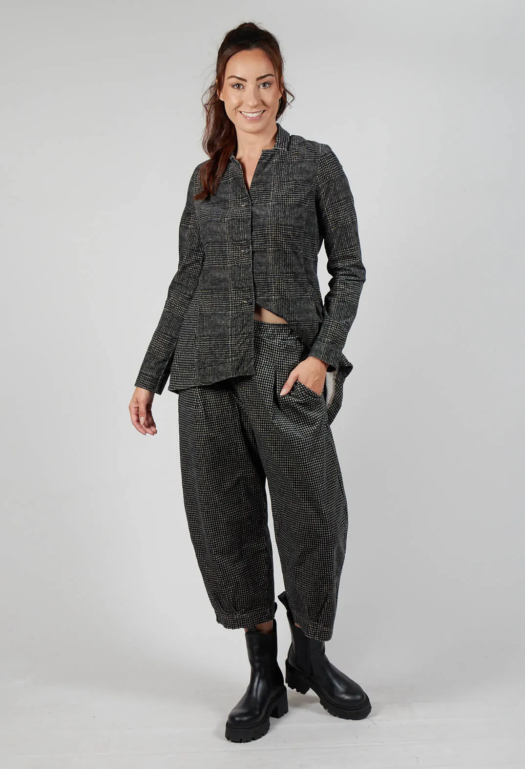 Bianco PR Trousers in Vichi Nero