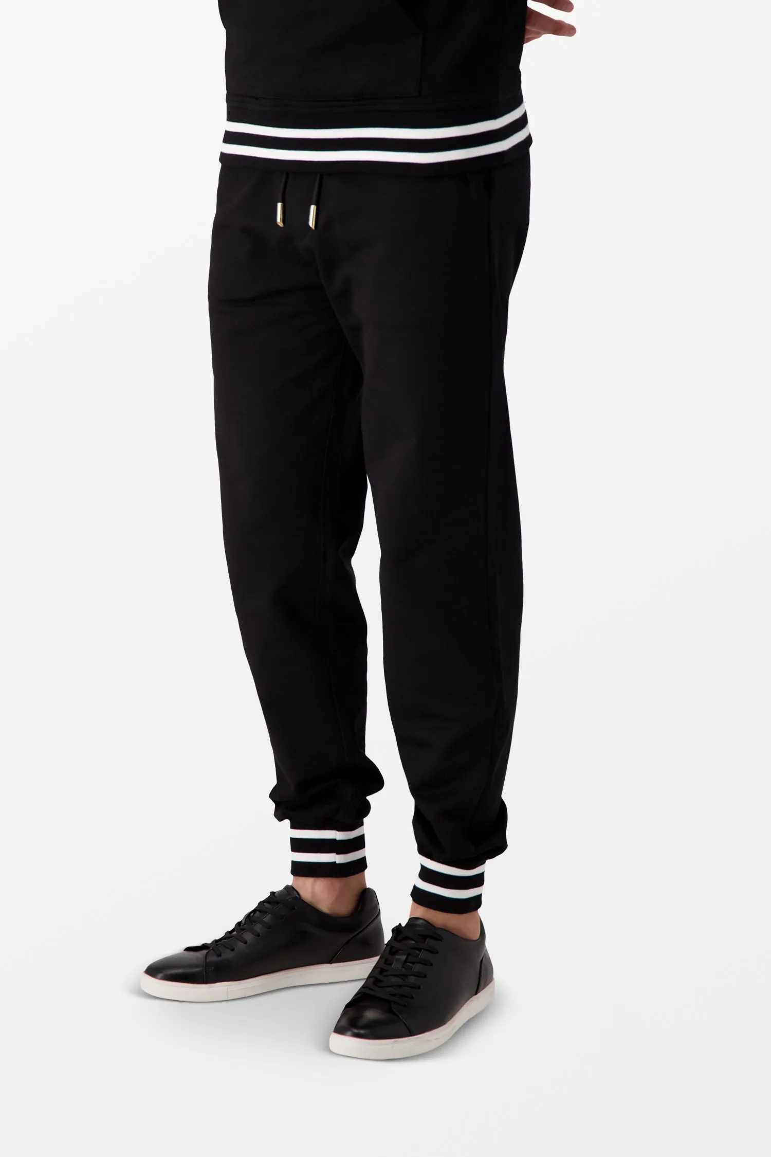 Billionaire Black/Gold Crest Jogging Trousers