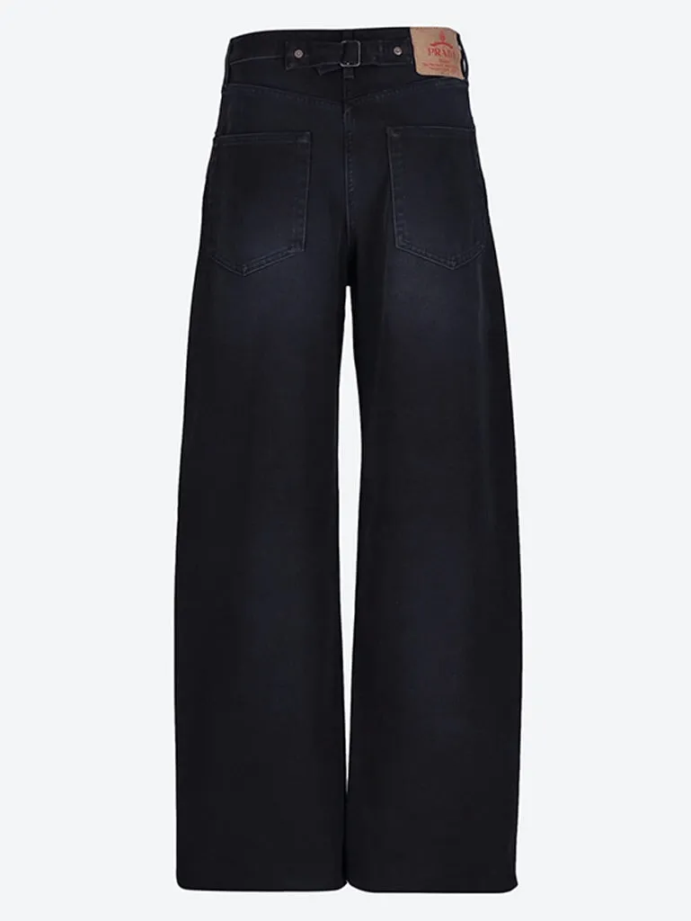 Black denim pants