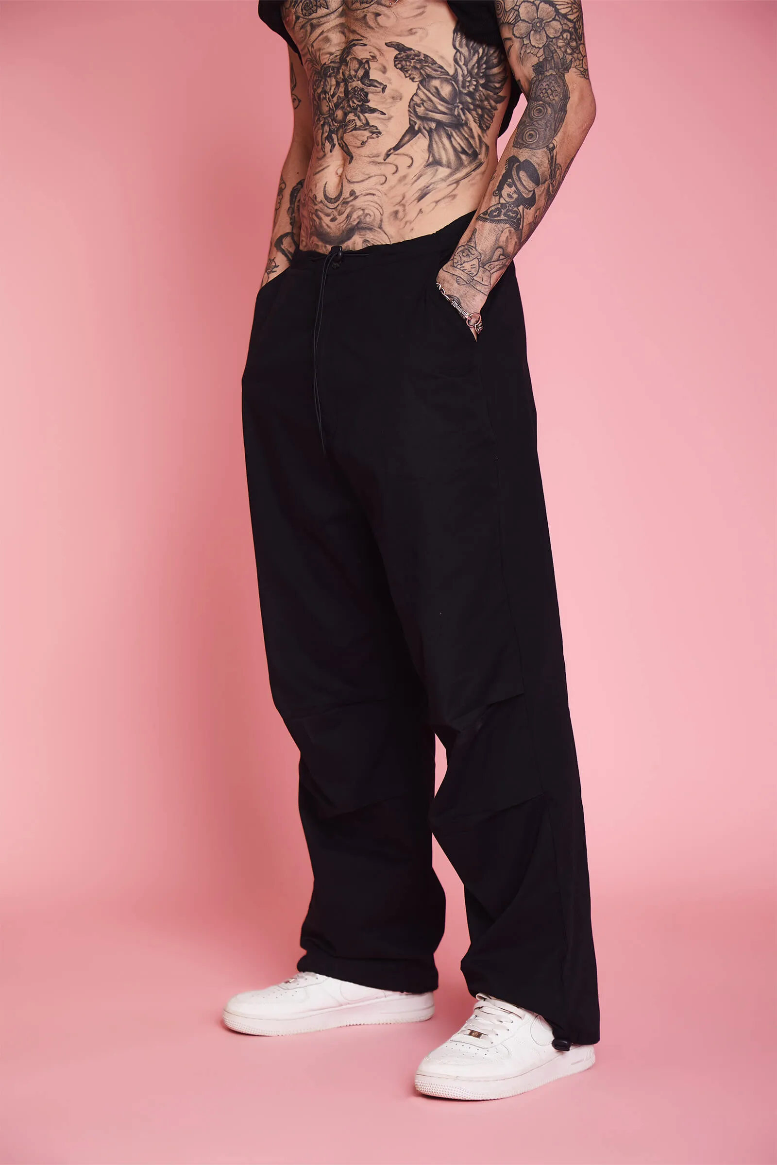 Black Parachute Pants