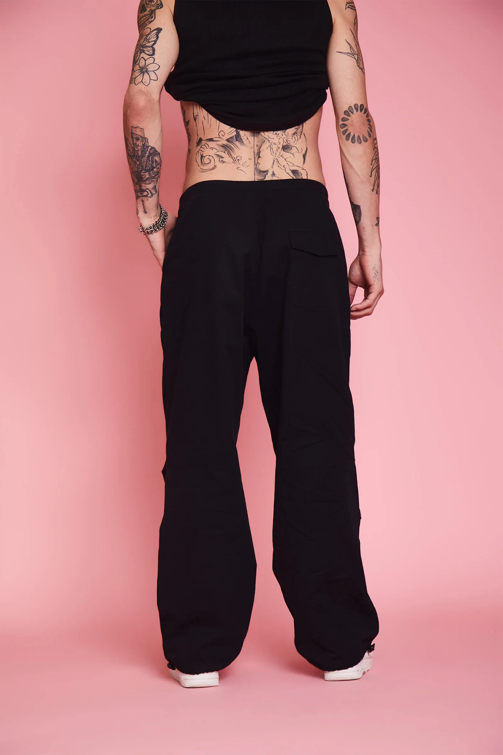 Black Parachute Pants