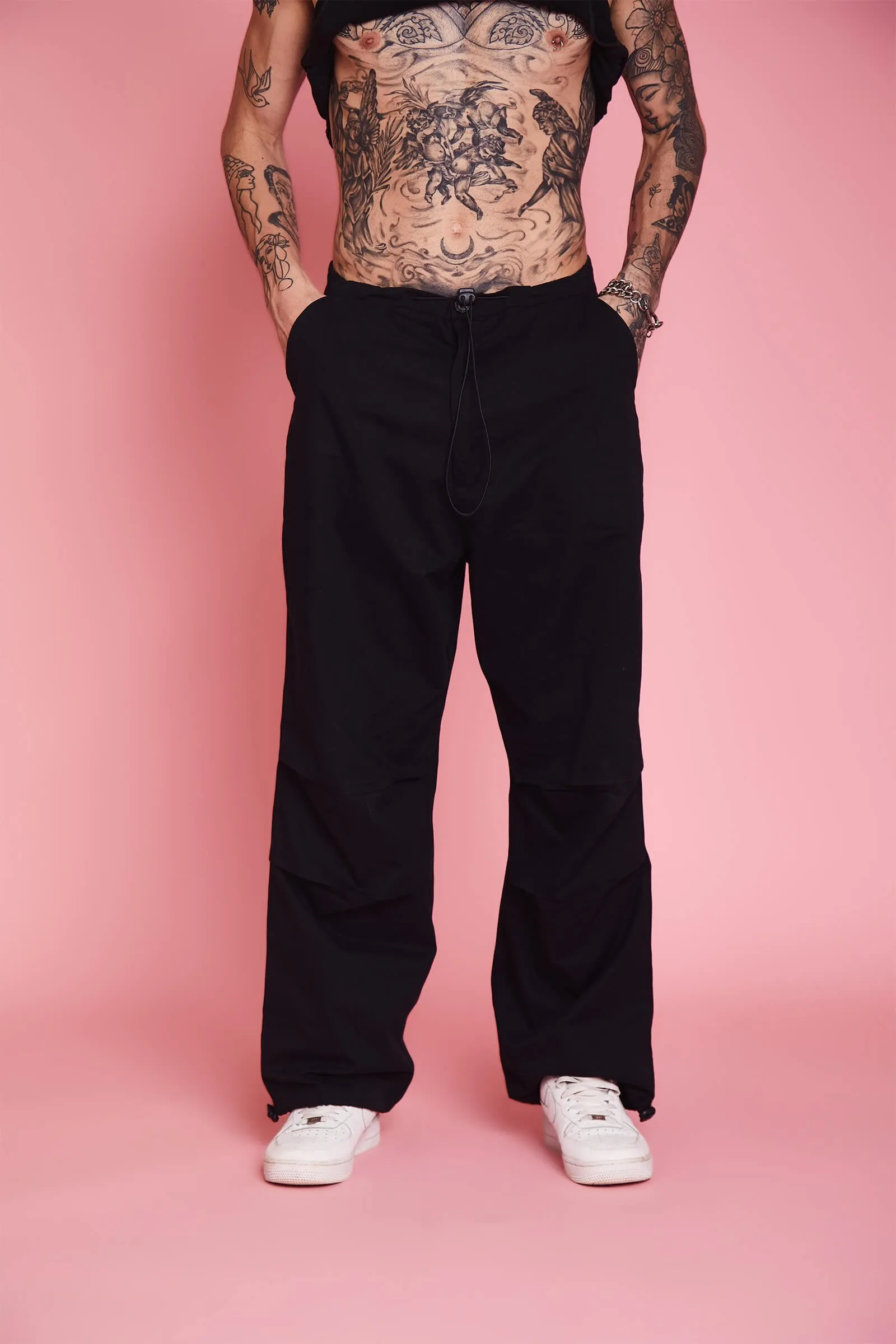 Black Parachute Pants