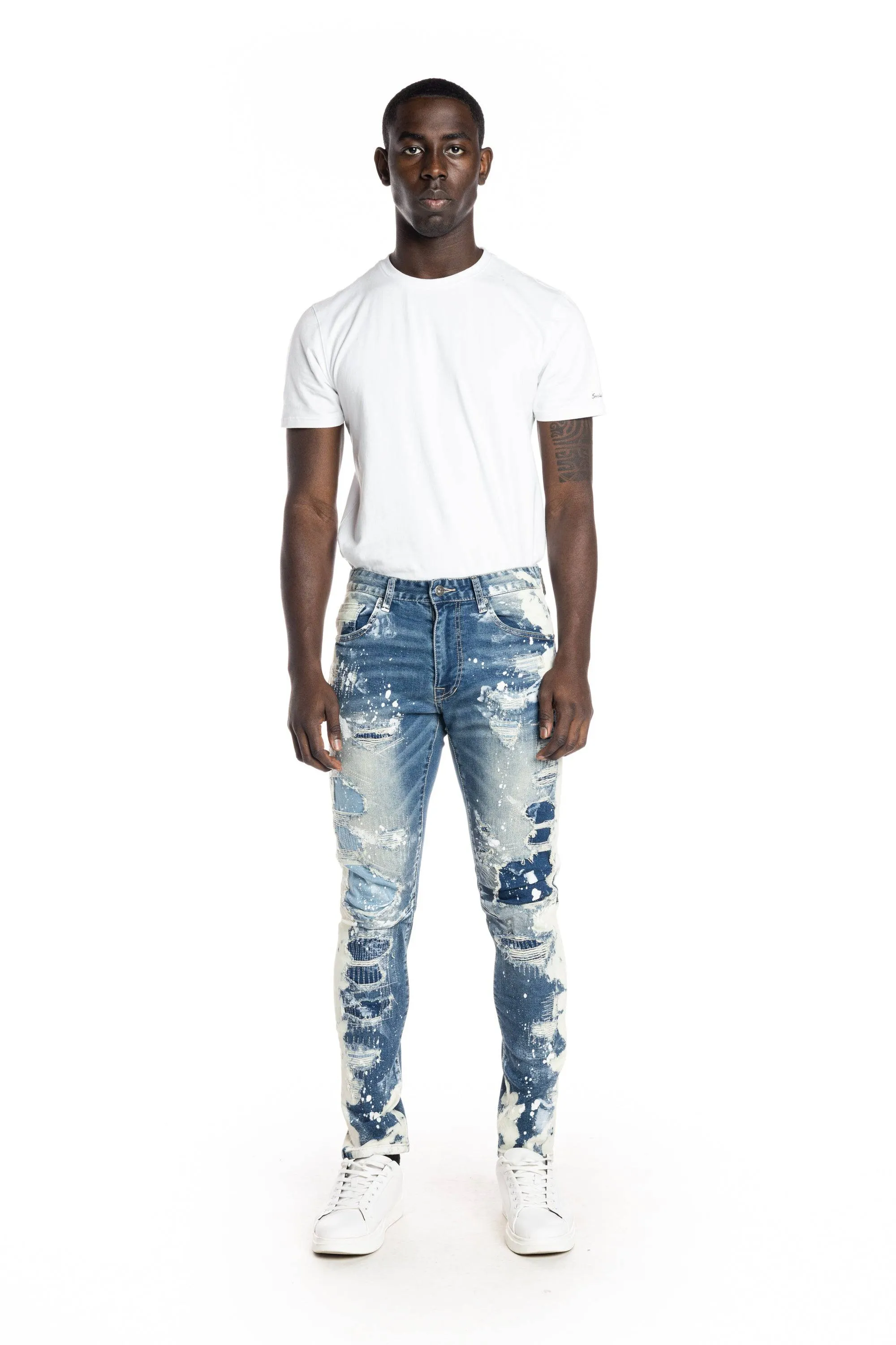 Bleach Fashion Jeans -Marshall Blue