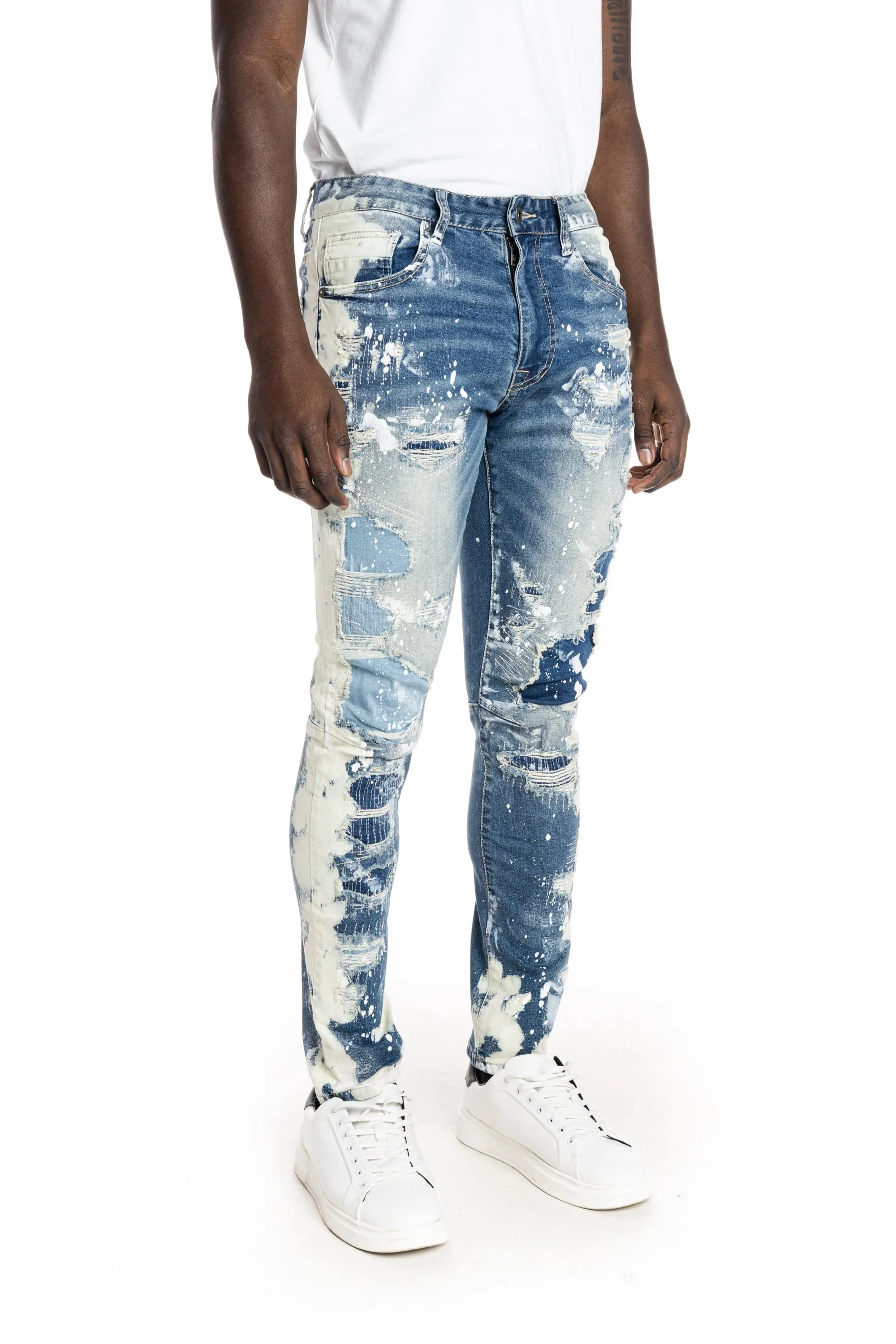 Bleach Fashion Jeans -Marshall Blue