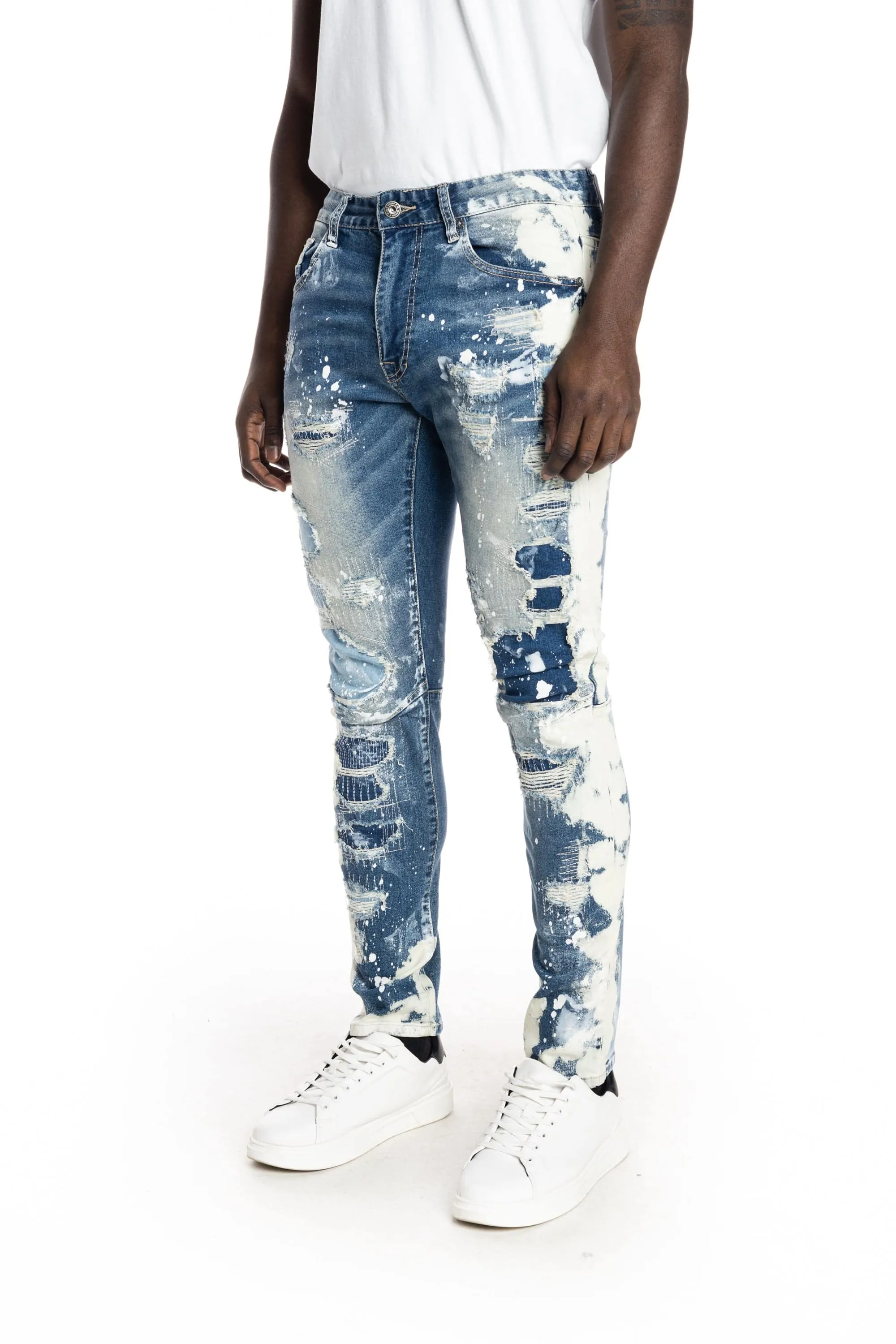 Bleach Fashion Jeans -Marshall Blue