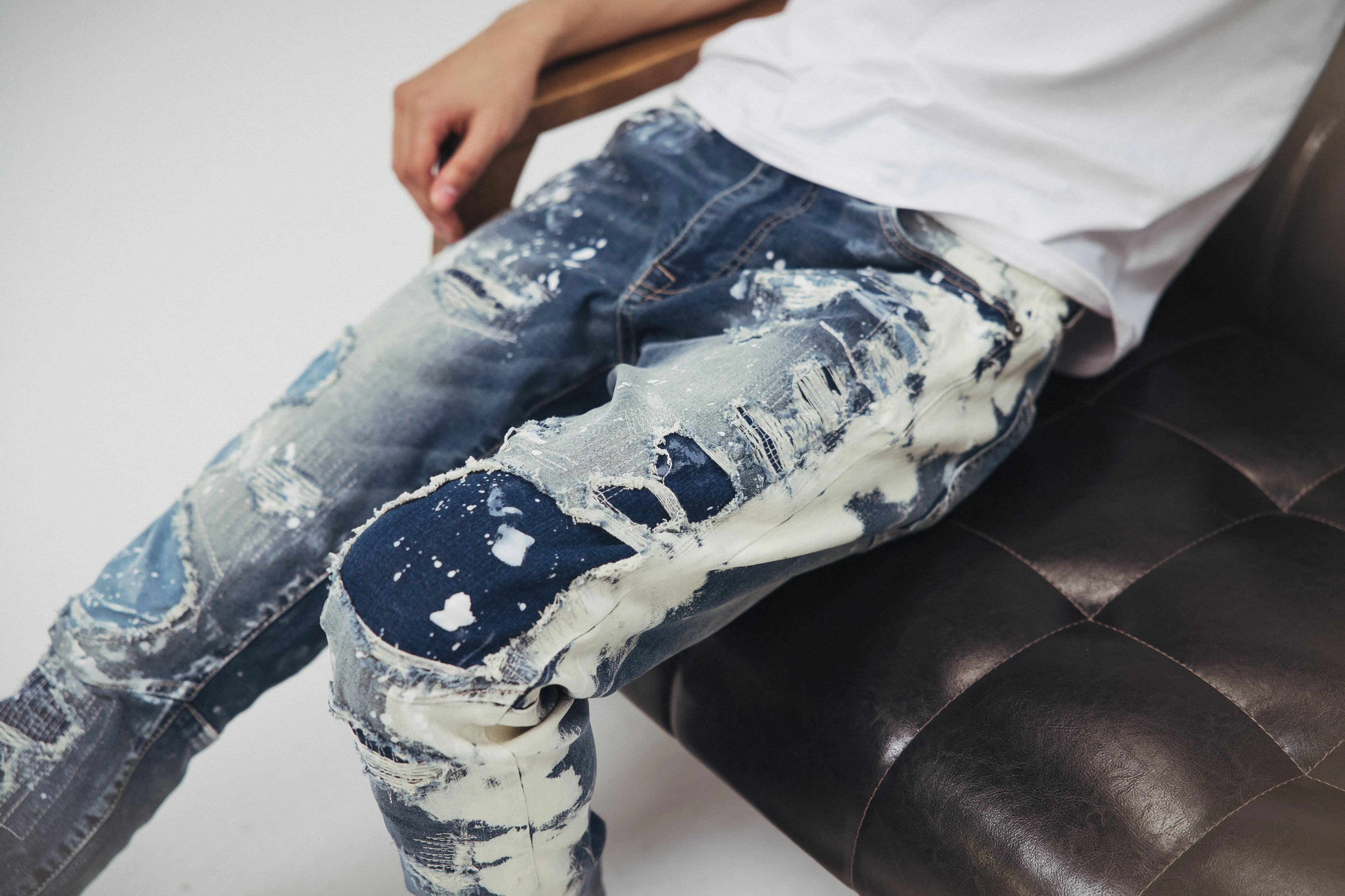 Bleach Fashion Jeans -Marshall Blue