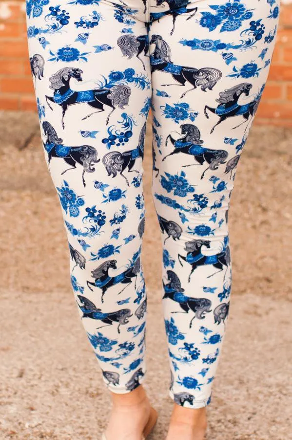 Blue Majesty Leggings