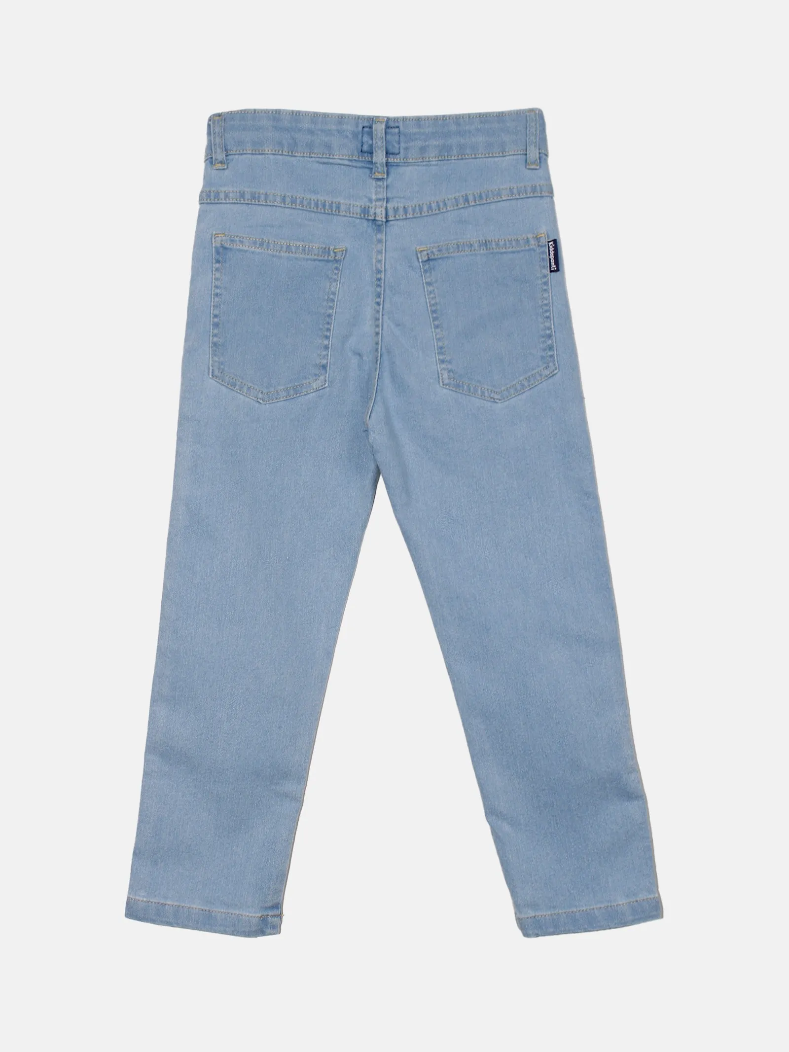 Boys Pack of 3 Denim Full Length Washed Jeans With Stretch