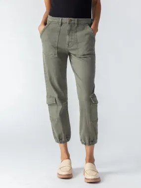 Brooklyn Cargo High Rise Pant Mossy Green