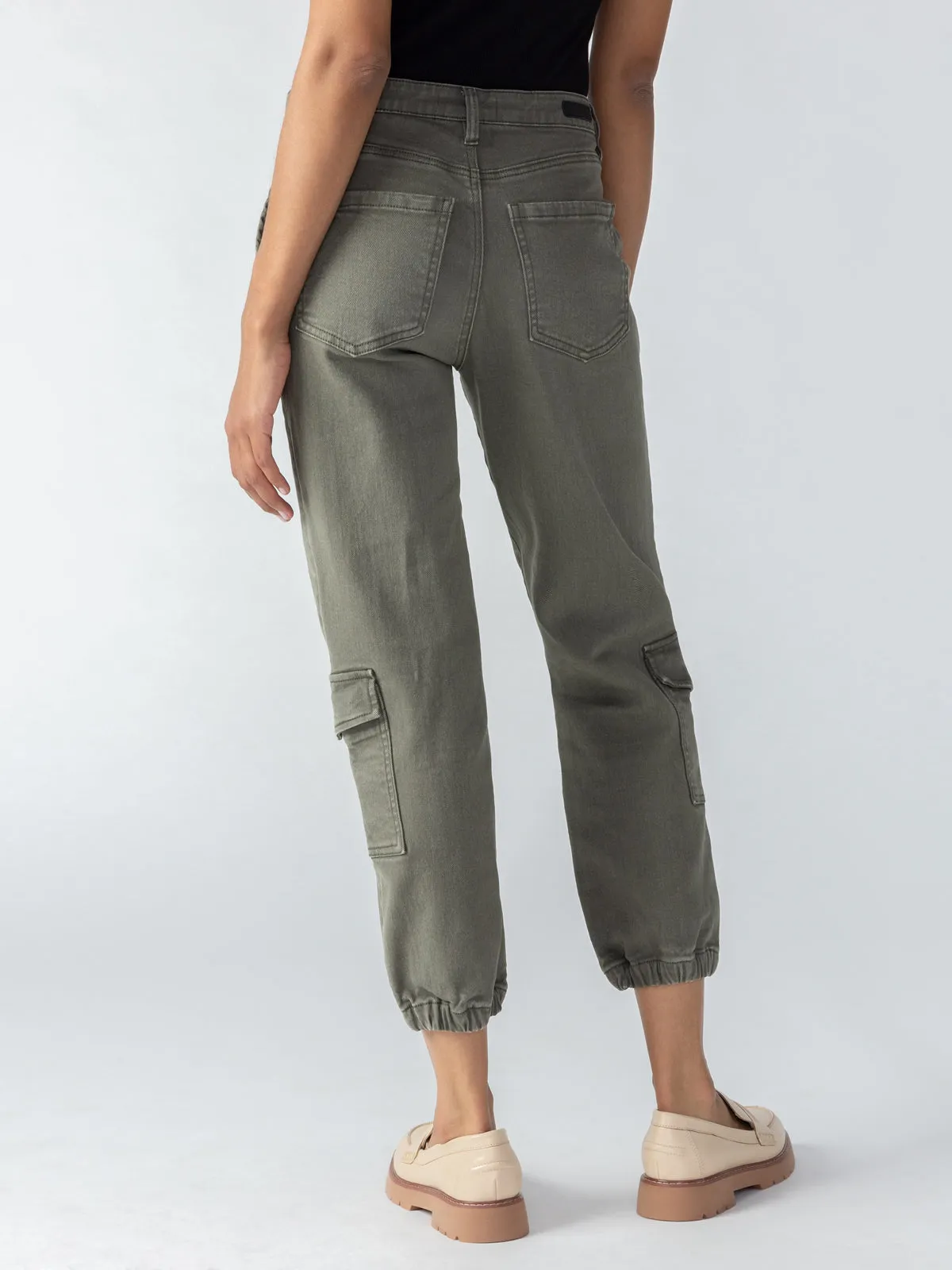 Brooklyn Cargo High Rise Pant Mossy Green