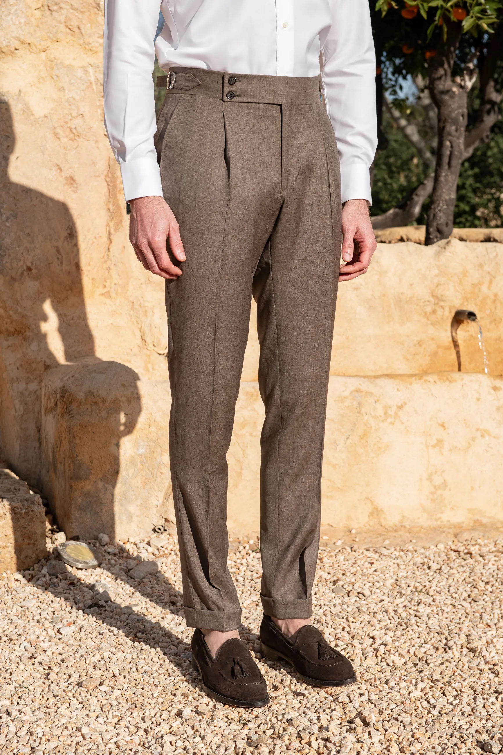 Brown trousers  "Soragna Capsule Collection" - Made in Italy