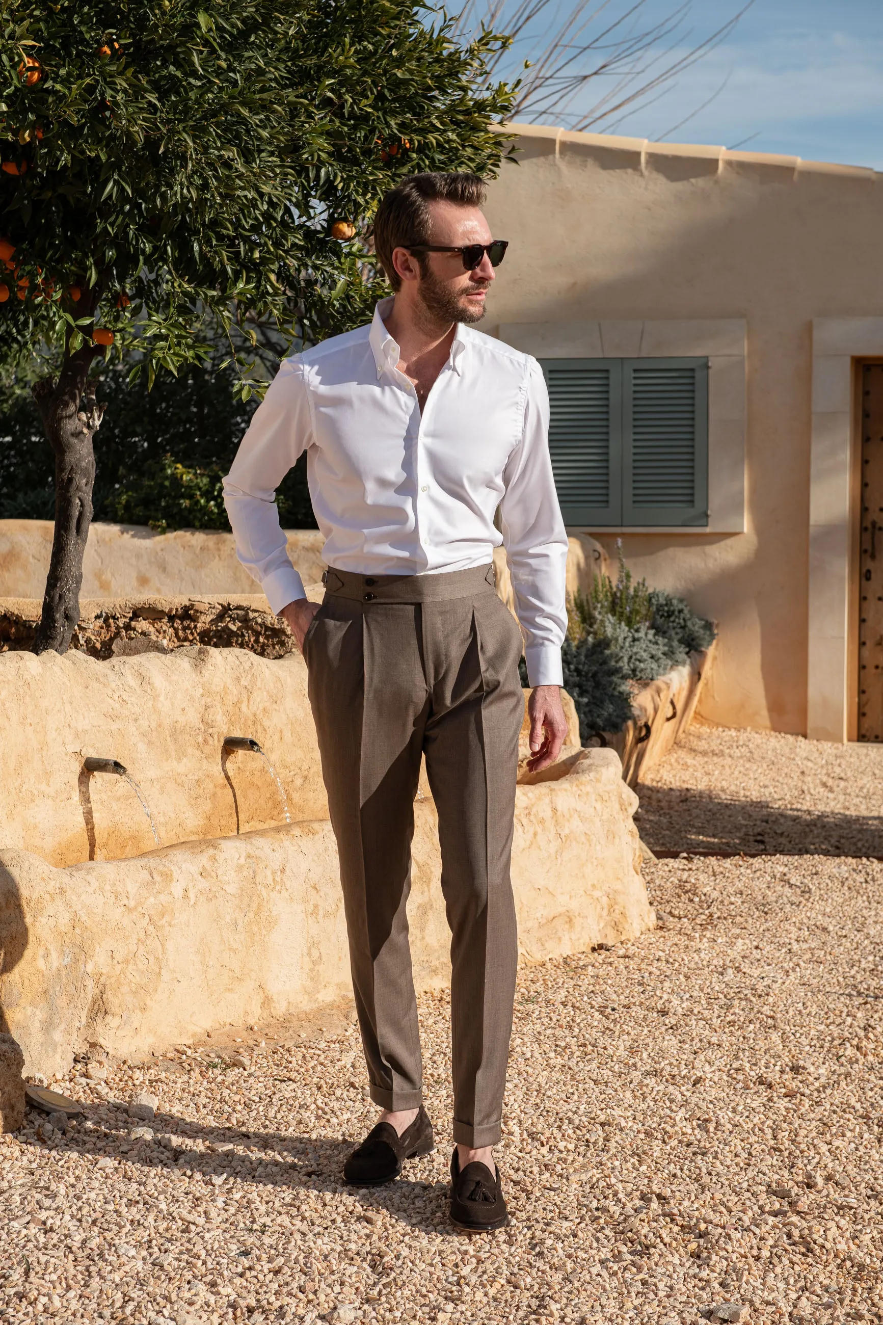 Brown trousers  "Soragna Capsule Collection" - Made in Italy