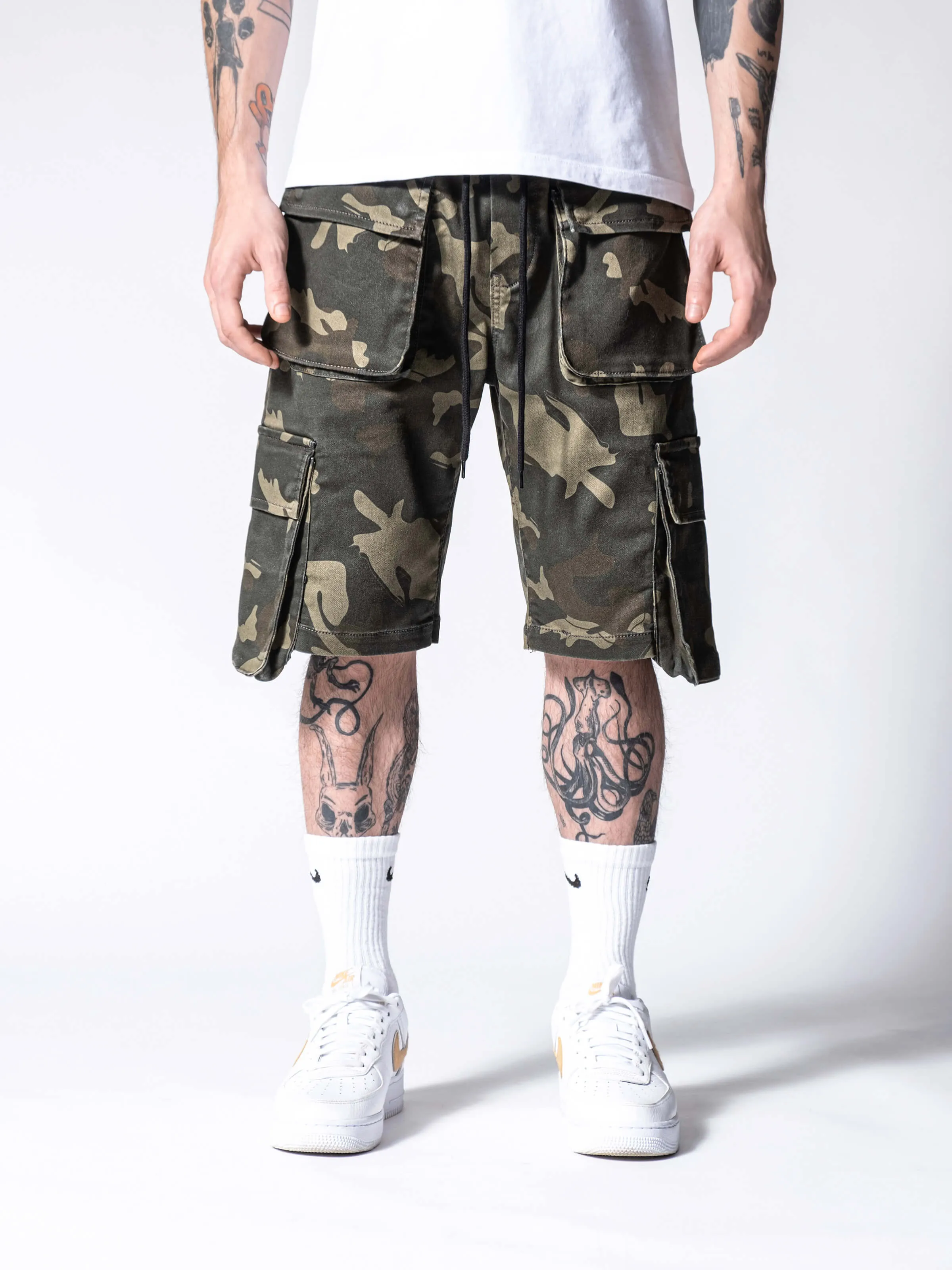 Camo Cargo Shorts