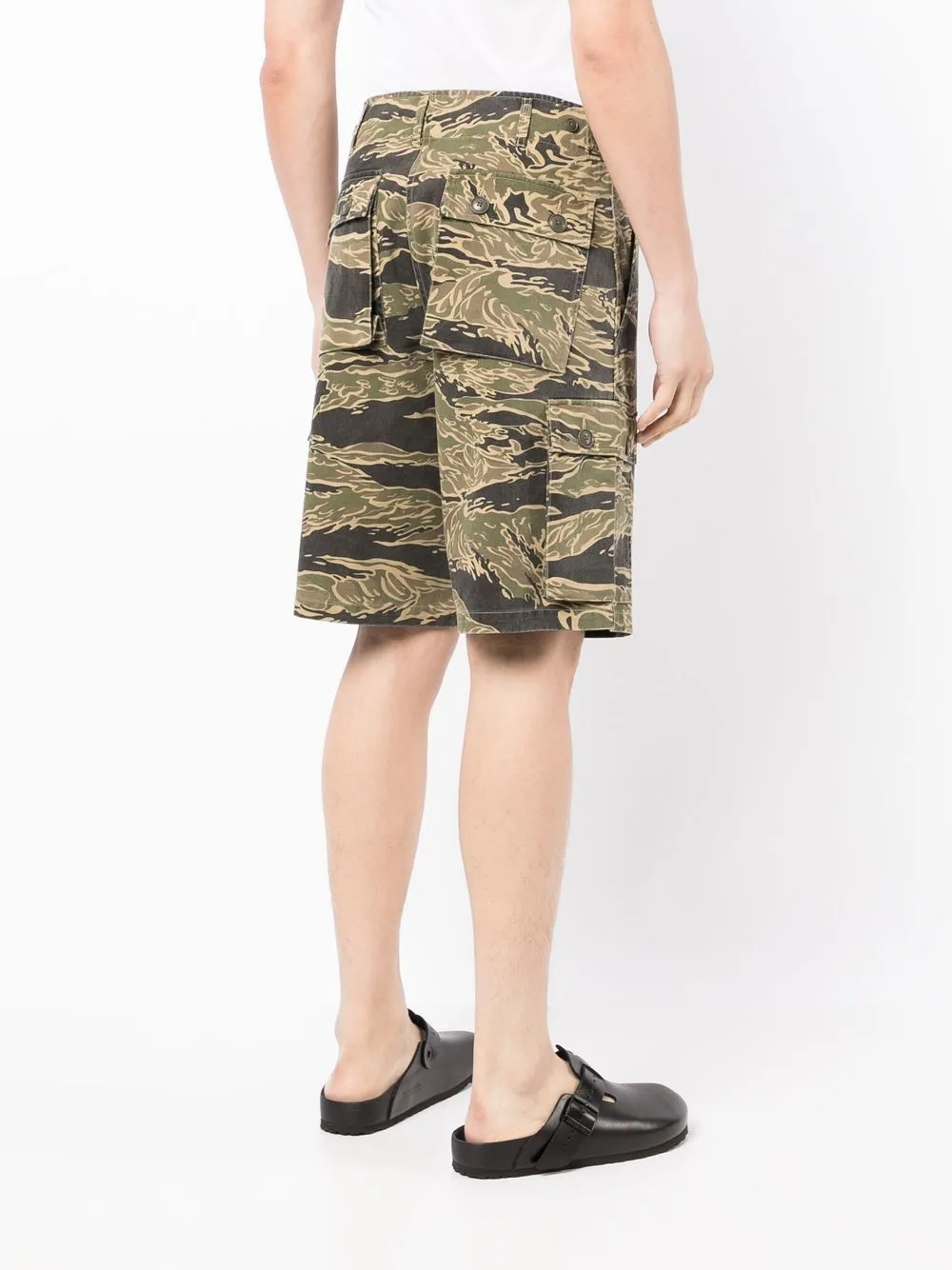 Camouflage-Print Cargo Shorts