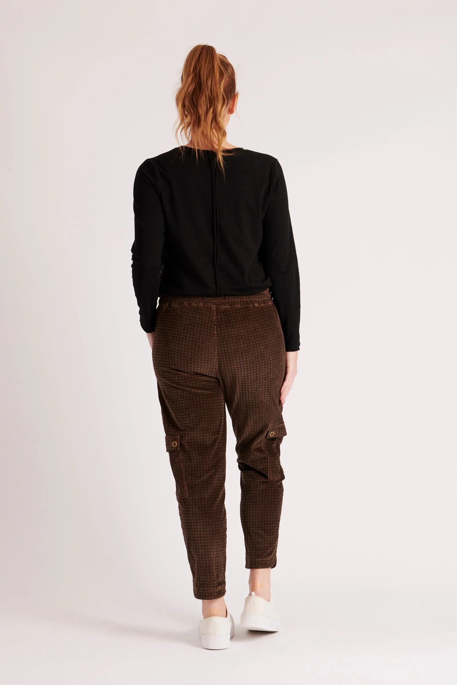 Cargo Pant - Chocolate Check