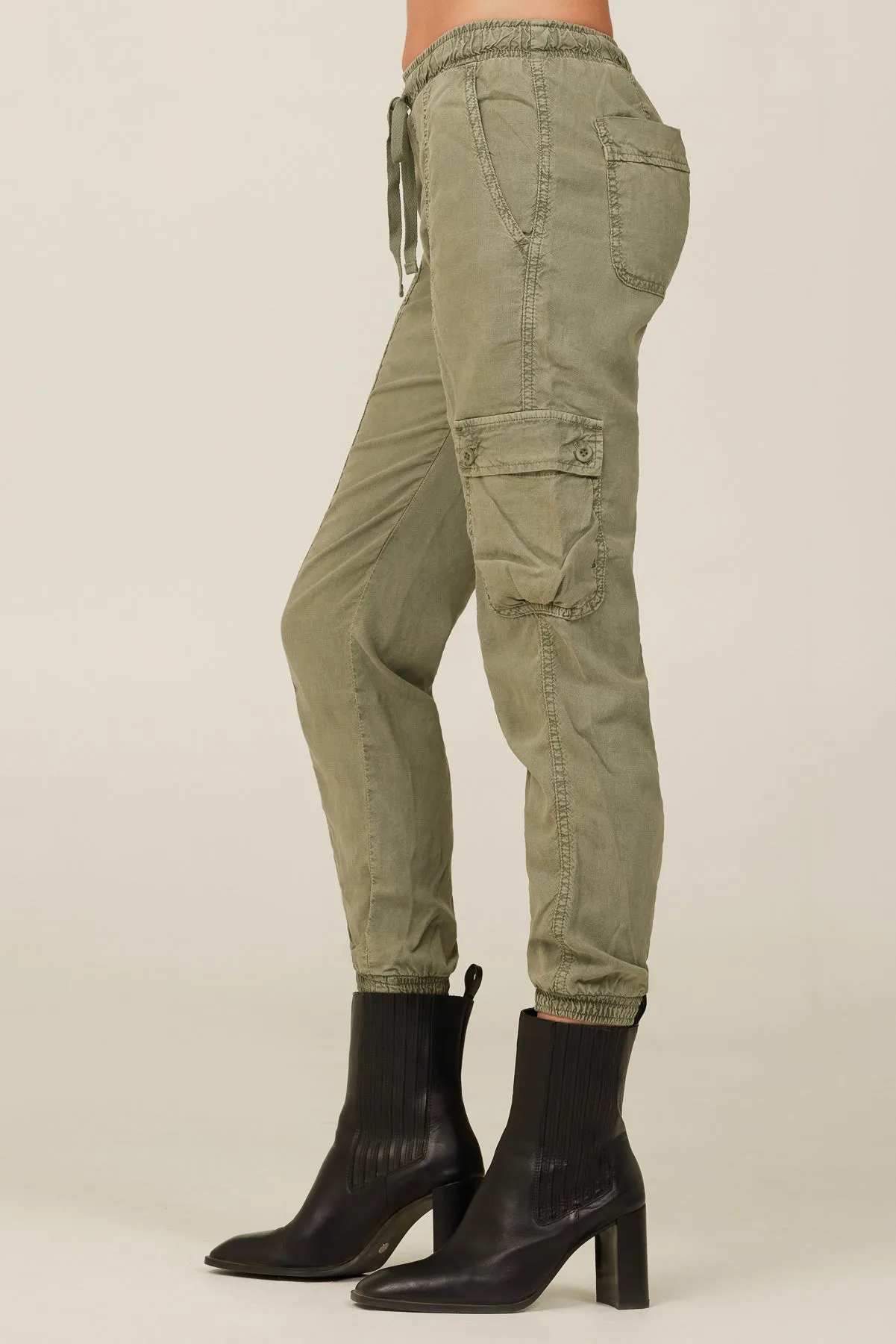 Cargo Track Pants - Soft Army