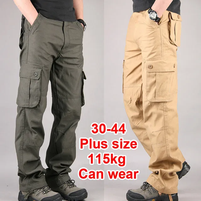 Casual Multi Pocket Military Plus Size Men's Pants