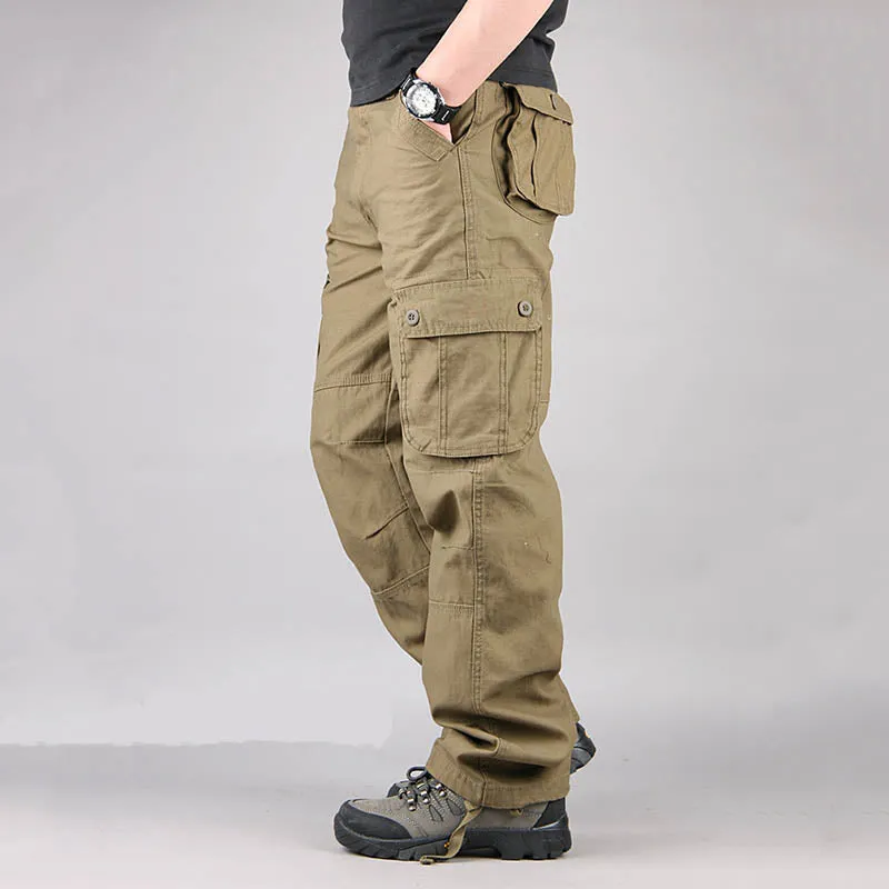 Casual Multi Pocket Military Plus Size Men's Pants