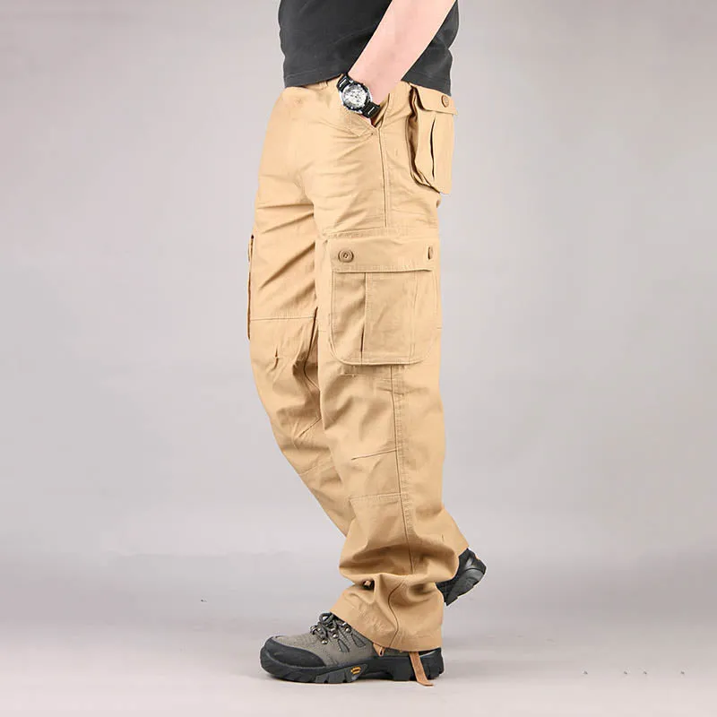 Casual Multi Pocket Military Plus Size Men's Pants