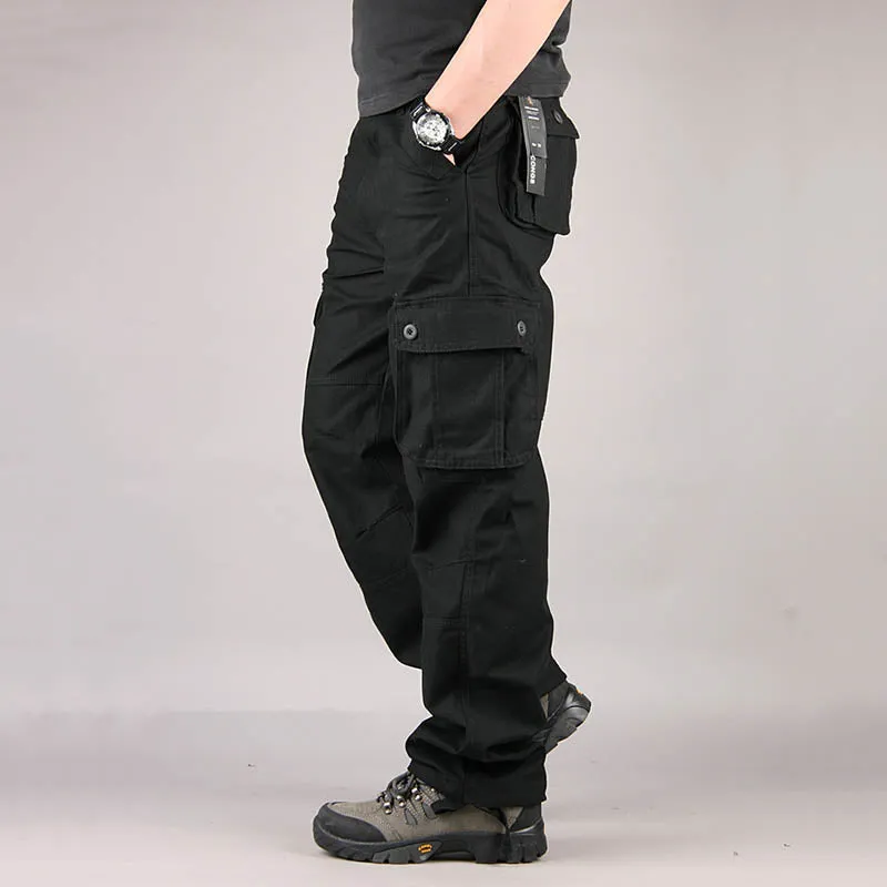 Casual Multi Pocket Military Plus Size Men's Pants