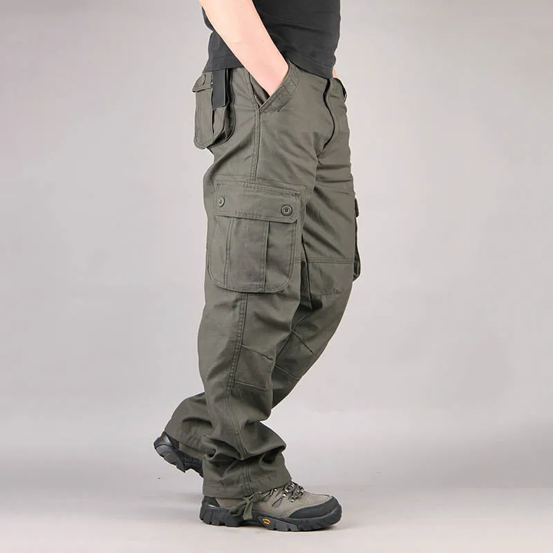 Casual Multi Pocket Military Plus Size Men's Pants