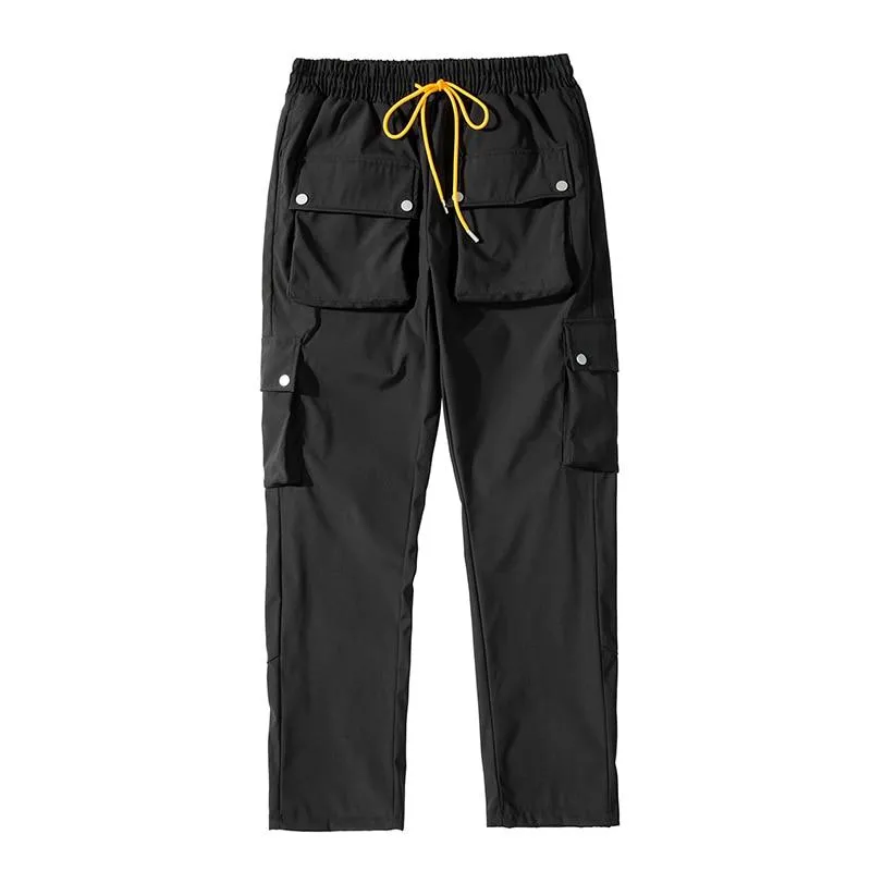 Casual Snap Button Cargo Pants