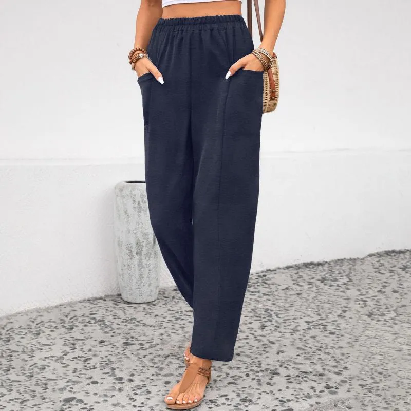 Casual Solid Color Trousers