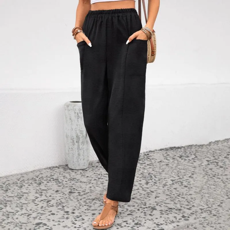 Casual Solid Color Trousers