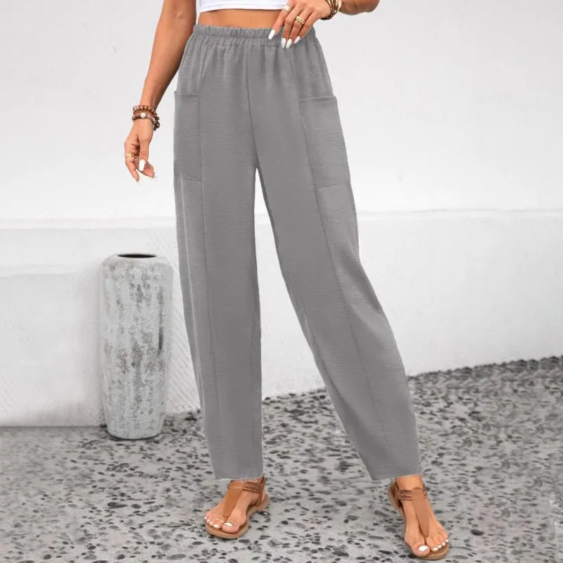 Casual Solid Color Trousers