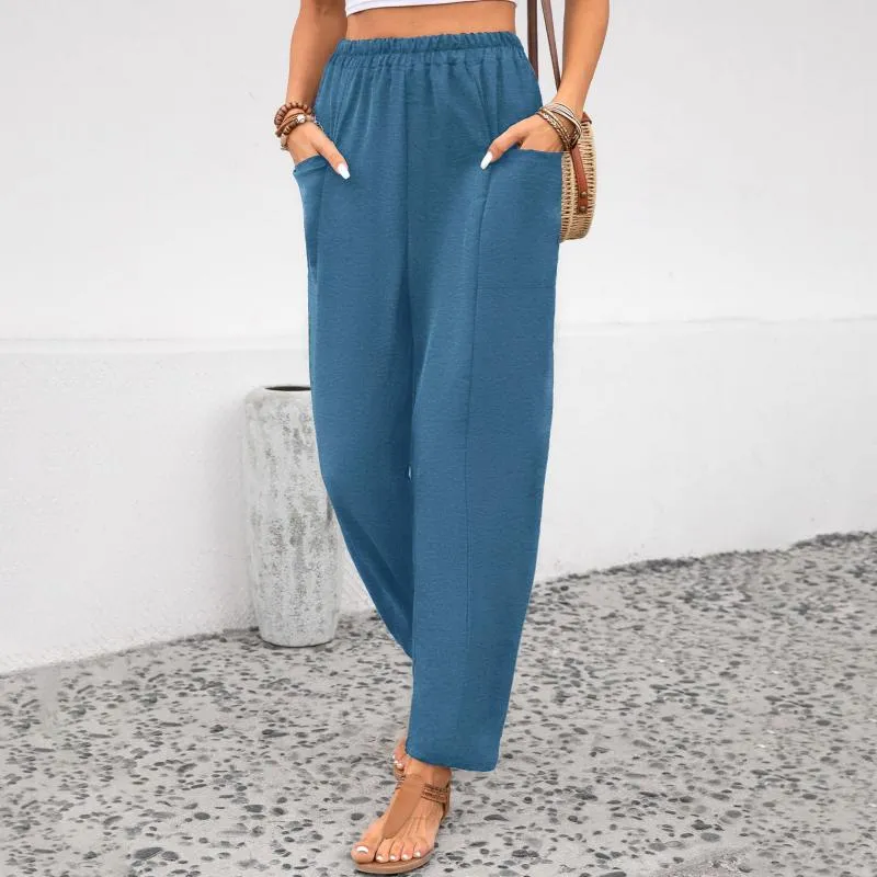 Casual Solid Color Trousers