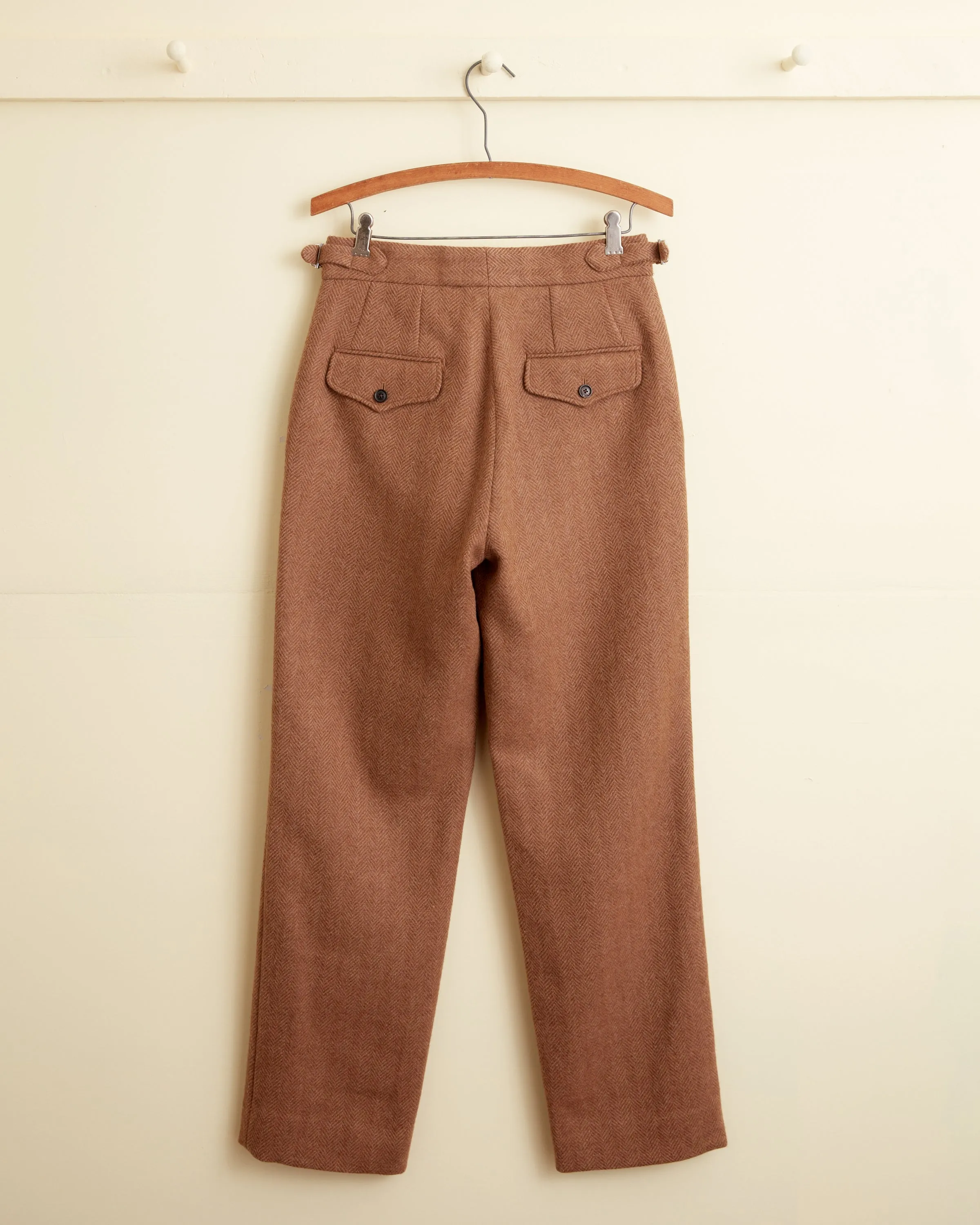 Cinnamon Chevron Trousers - 28