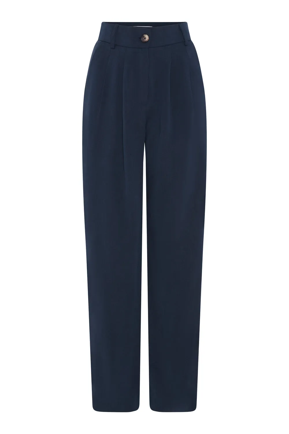 Cinnamon Straight Leg Trousers in Navy