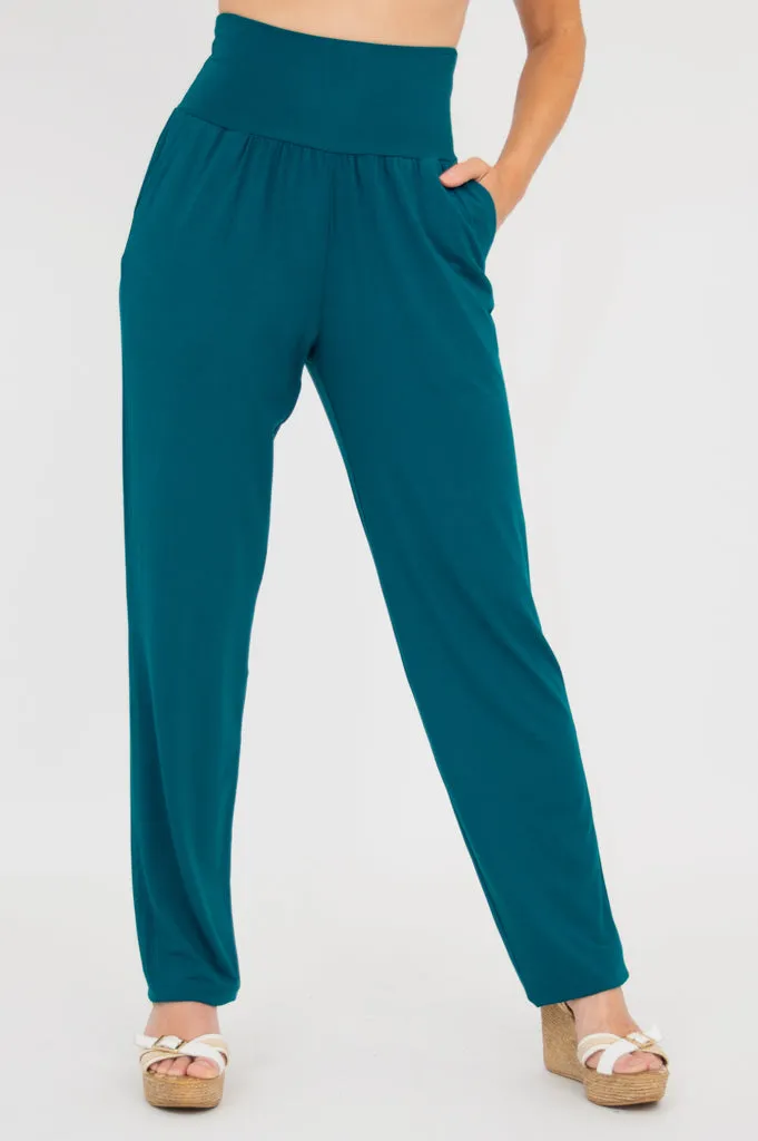 Clair Pant, Teal, Bamboo