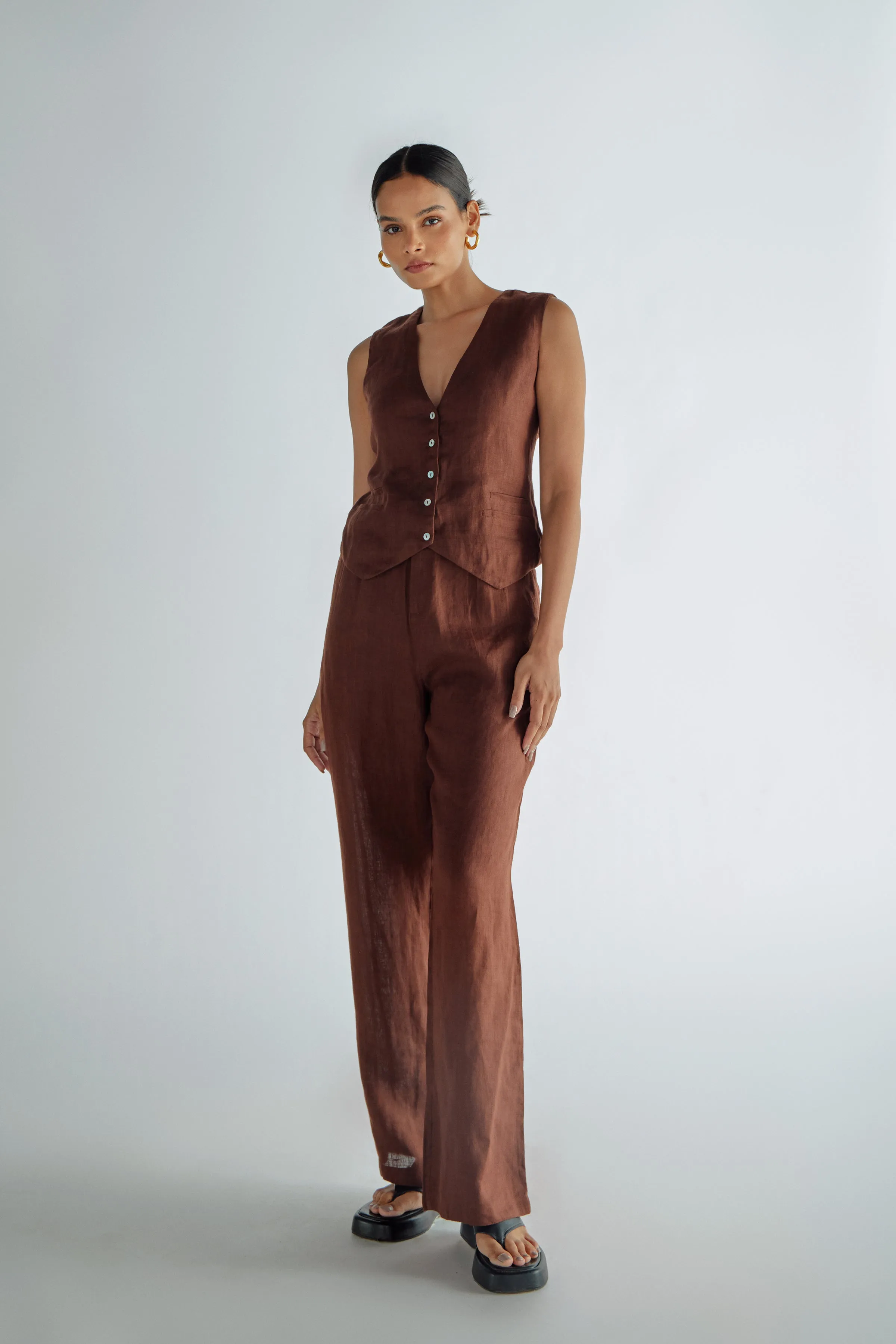 Claire Pant - Chocolate | Relove