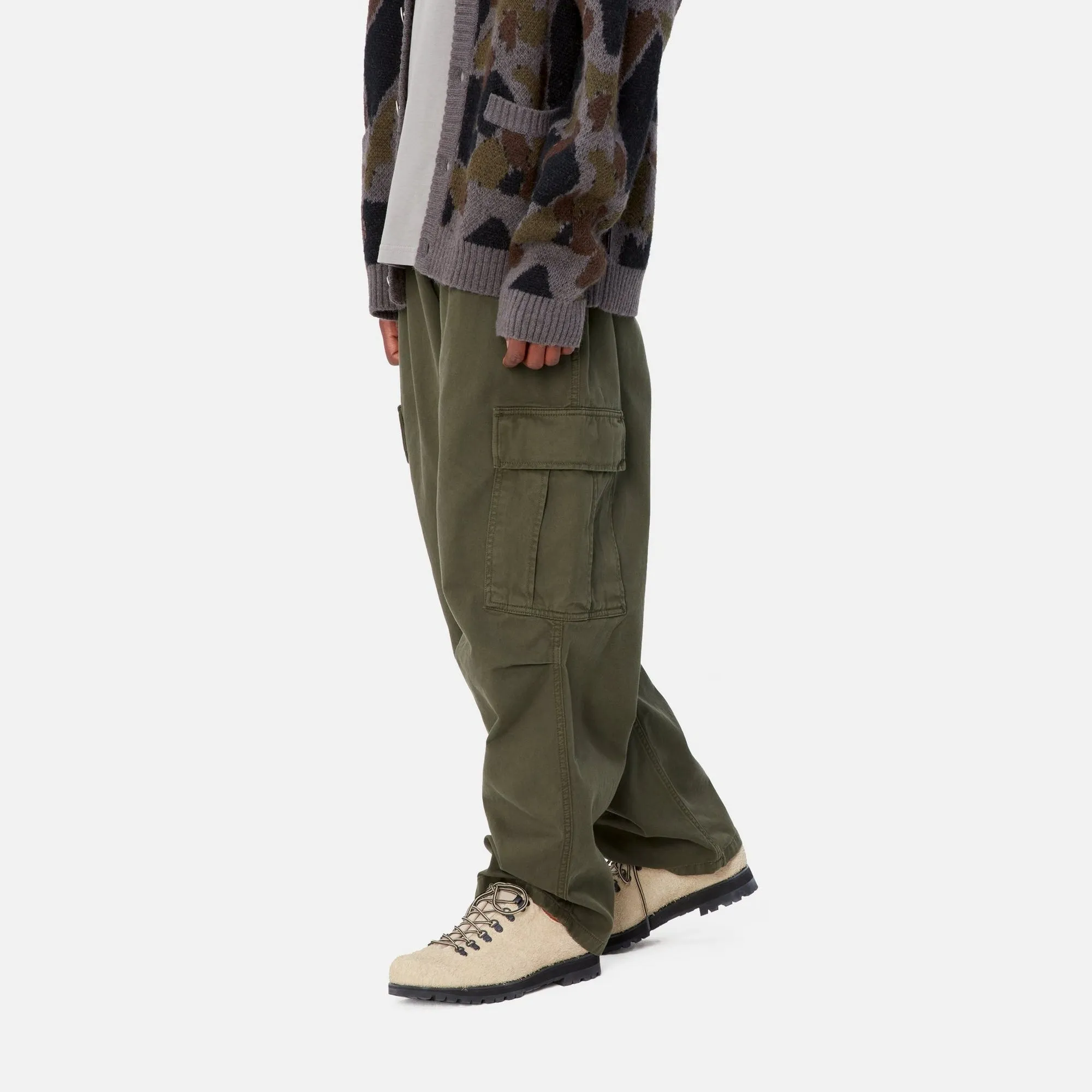 Cole Cargo Pant - Garment Dyed Twill | Office Green