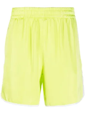 Contrasting-Sides Track Shorts